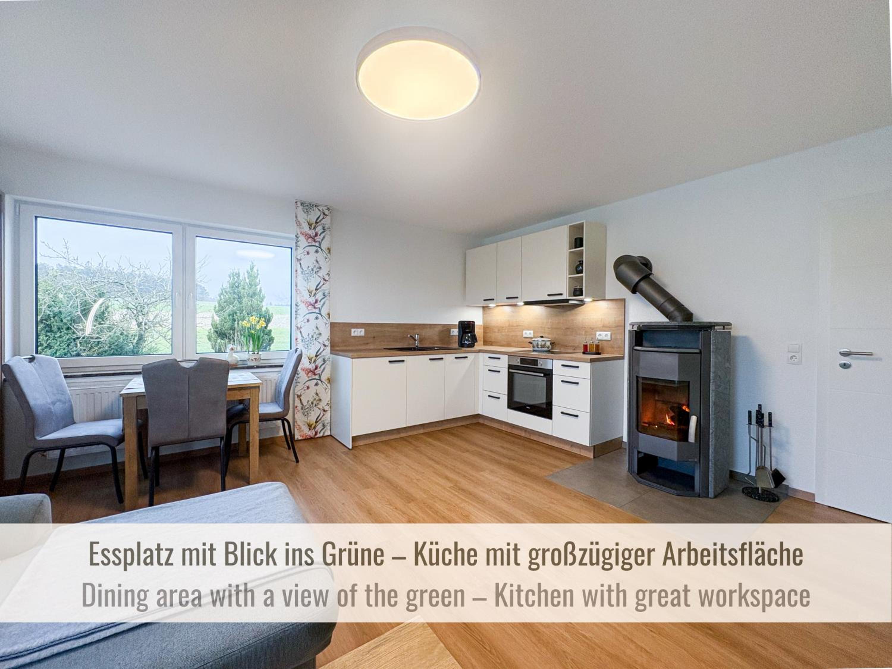 Kamin-Apartment Bodanum mit eigener Terrasse - naturnahe Ortsrandlage - VDSL - 10 min zum Nürburgring