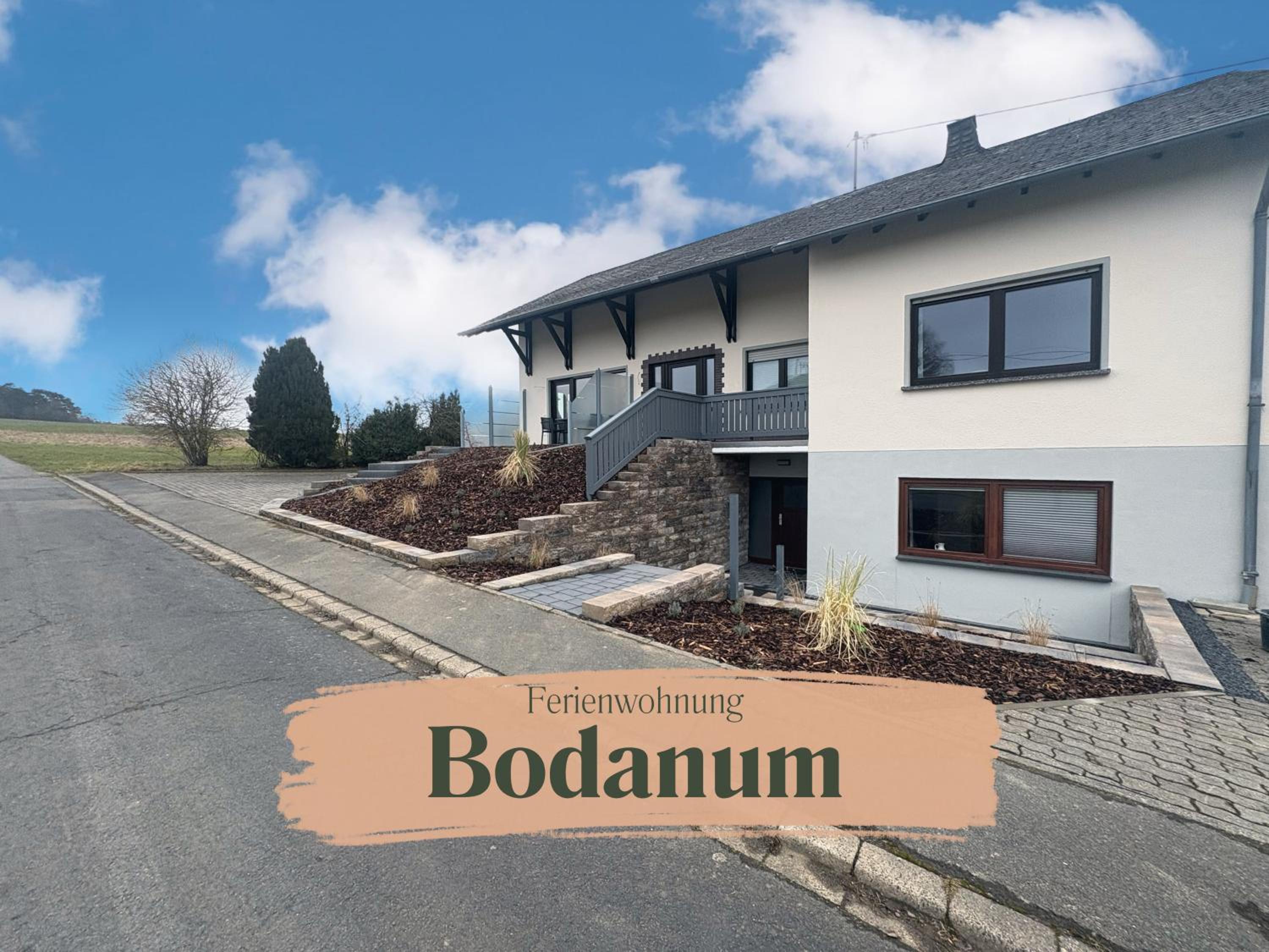 Kamin-Apartment Bodanum mit eigener Terrasse - naturnahe Ortsrandlage - VDSL - 10 min zum Nürburgring