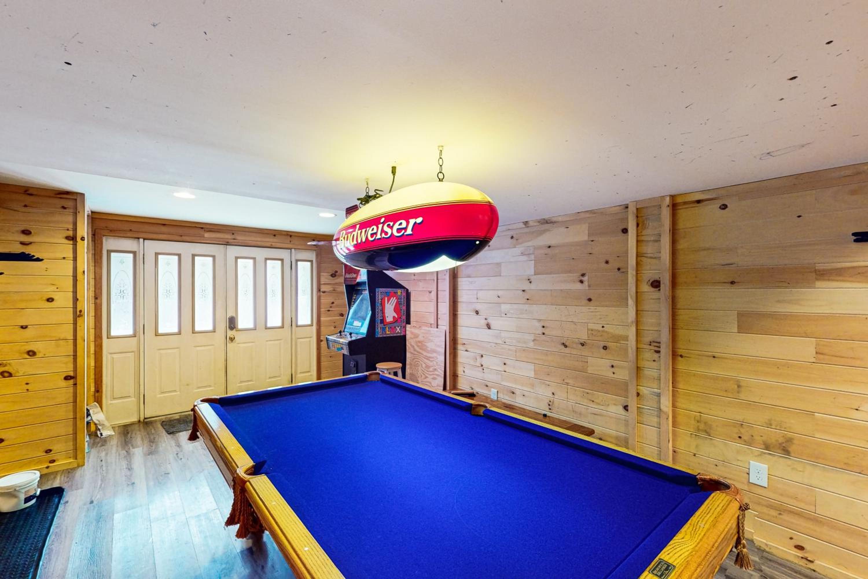 Hot Tub, Dock, Pool Table! Lakefront Poconos Haven