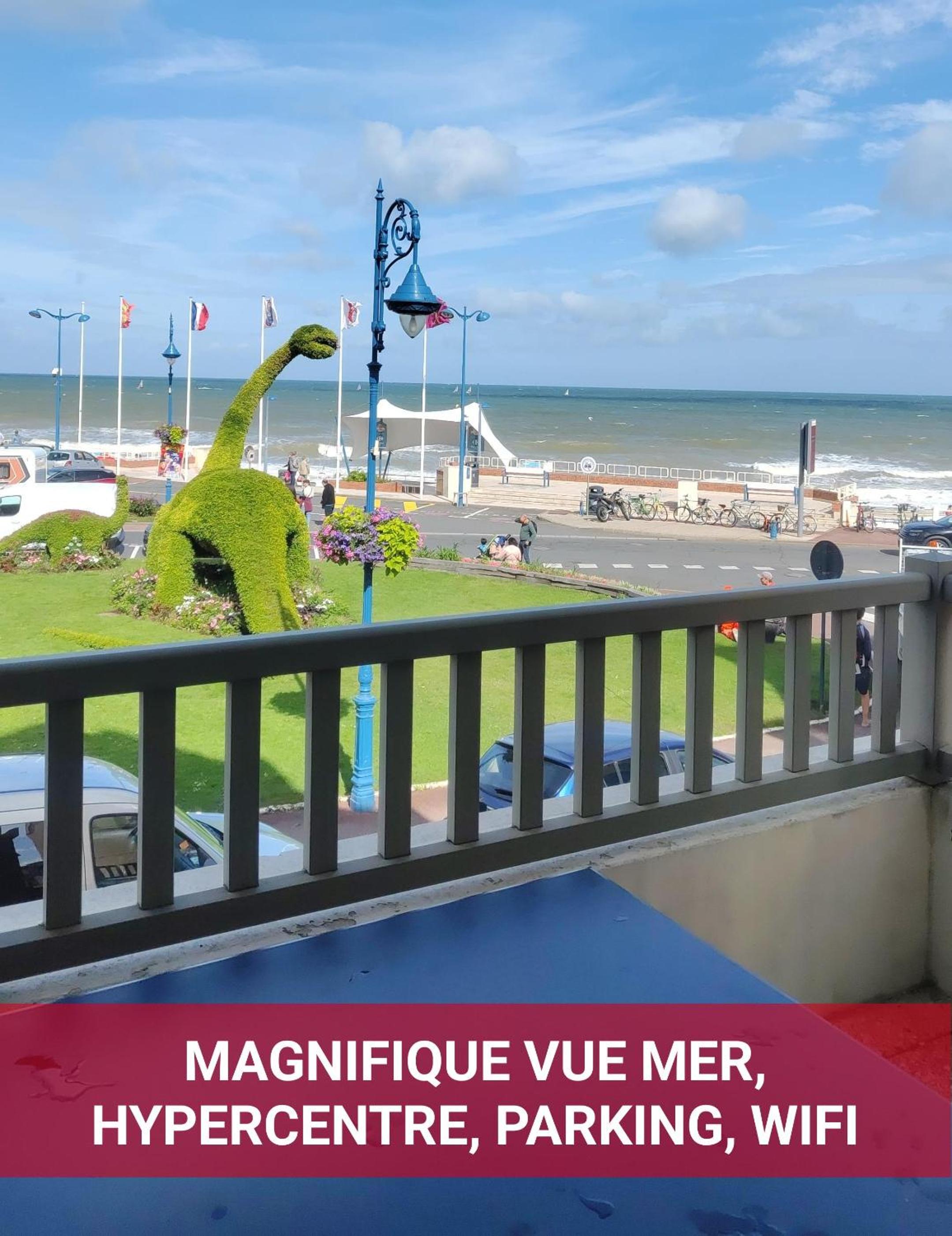 Vue mer panoramique, Centre de Villers, 2 balcons, Parking privé