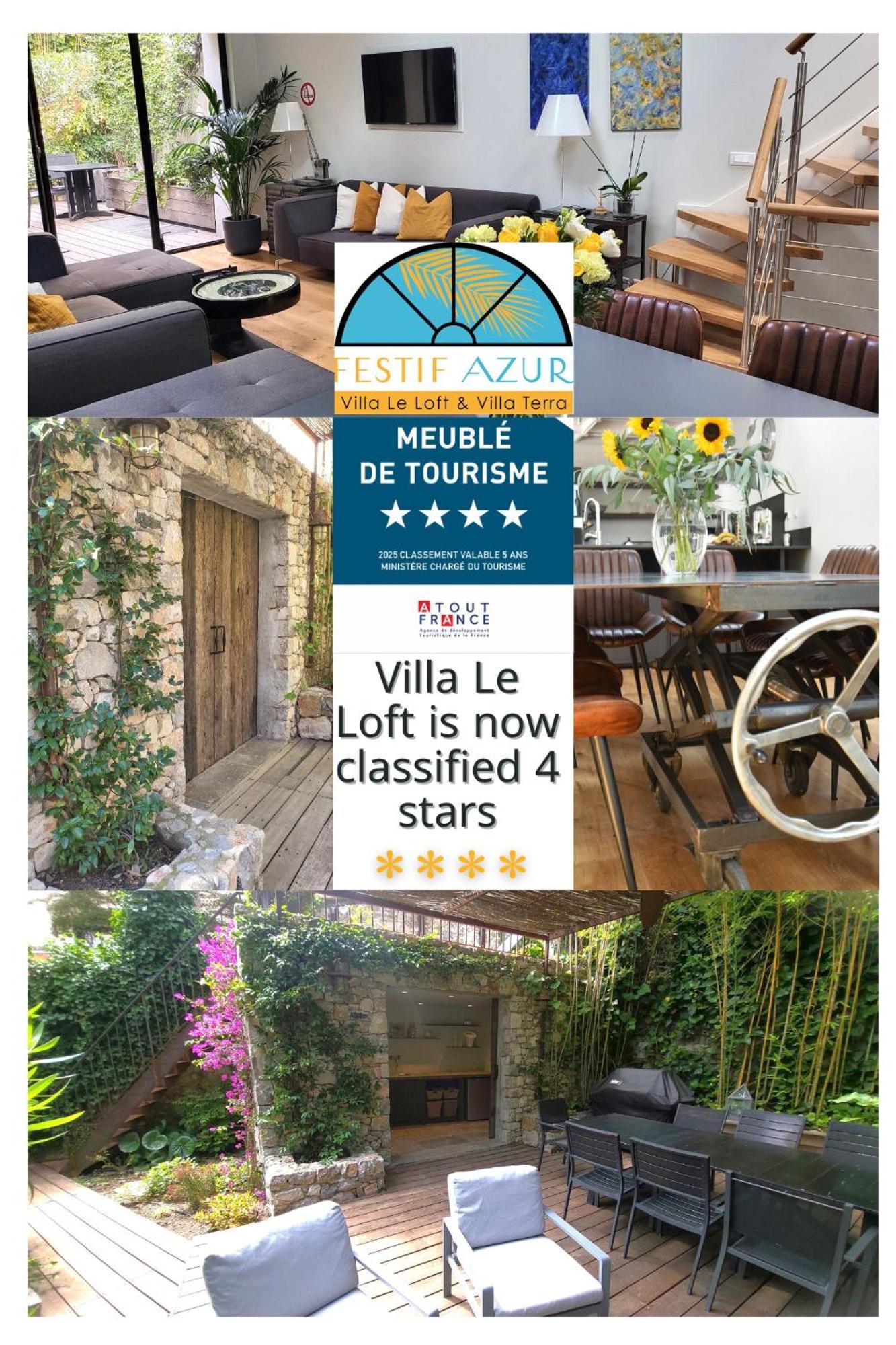 Villa Le Loft by Festif Azur 4-Star 200m2 House with Garden, 5-Min Walk to Palais des Festivals and Beaches