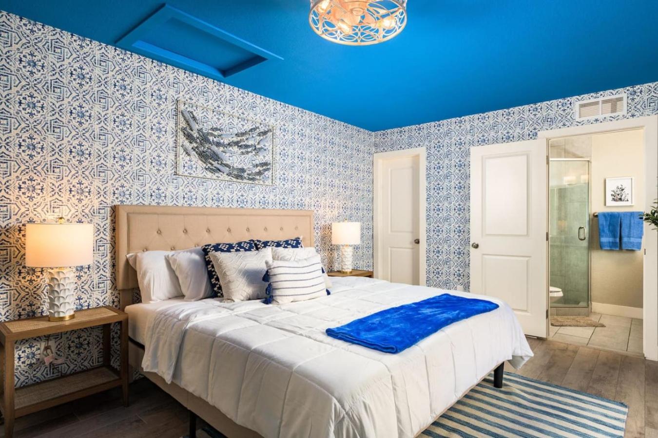 The Santorini Retreat Pool Hot Tub Game Room
