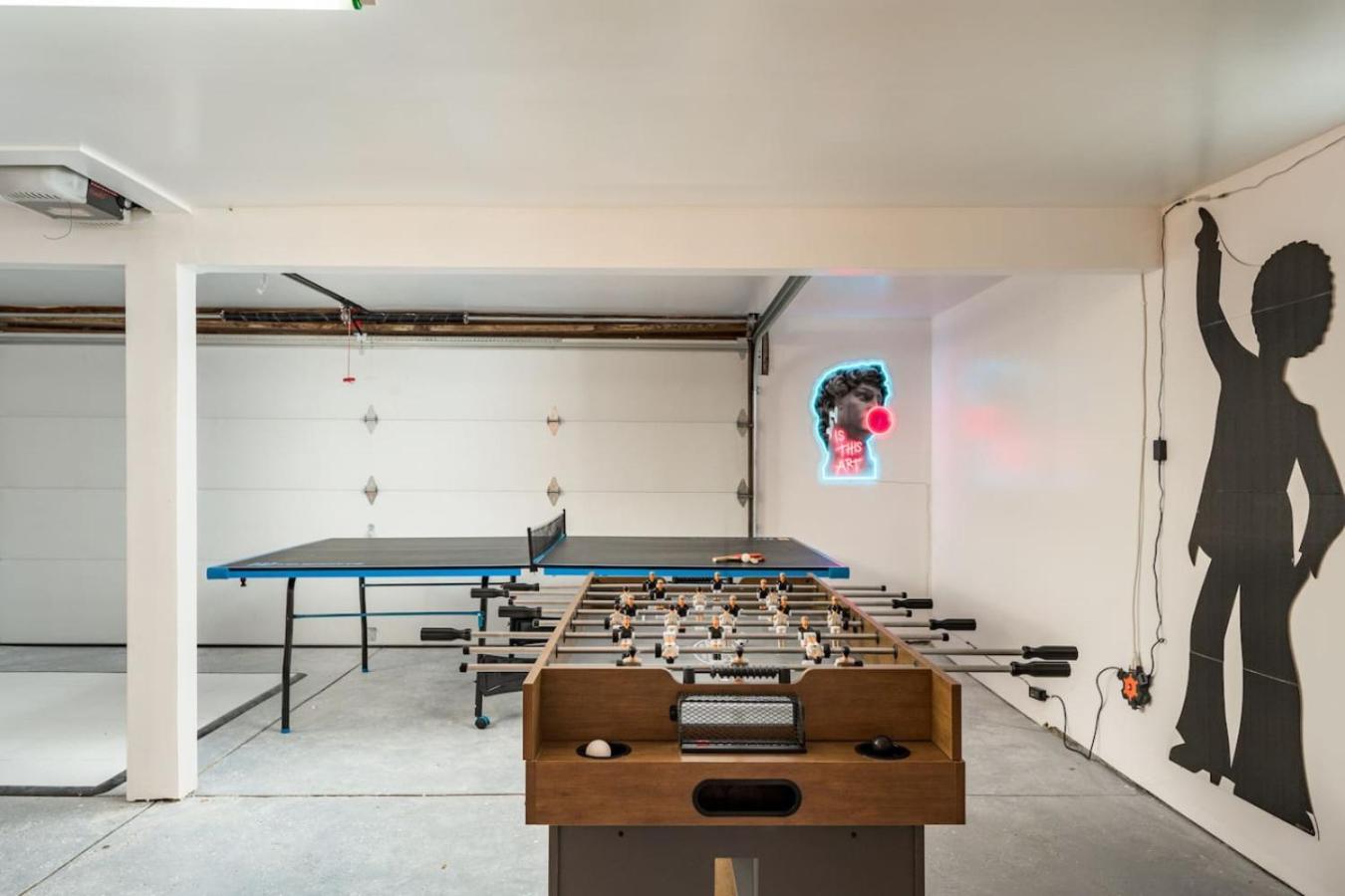 The Santorini Retreat Pool Hot Tub Game Room