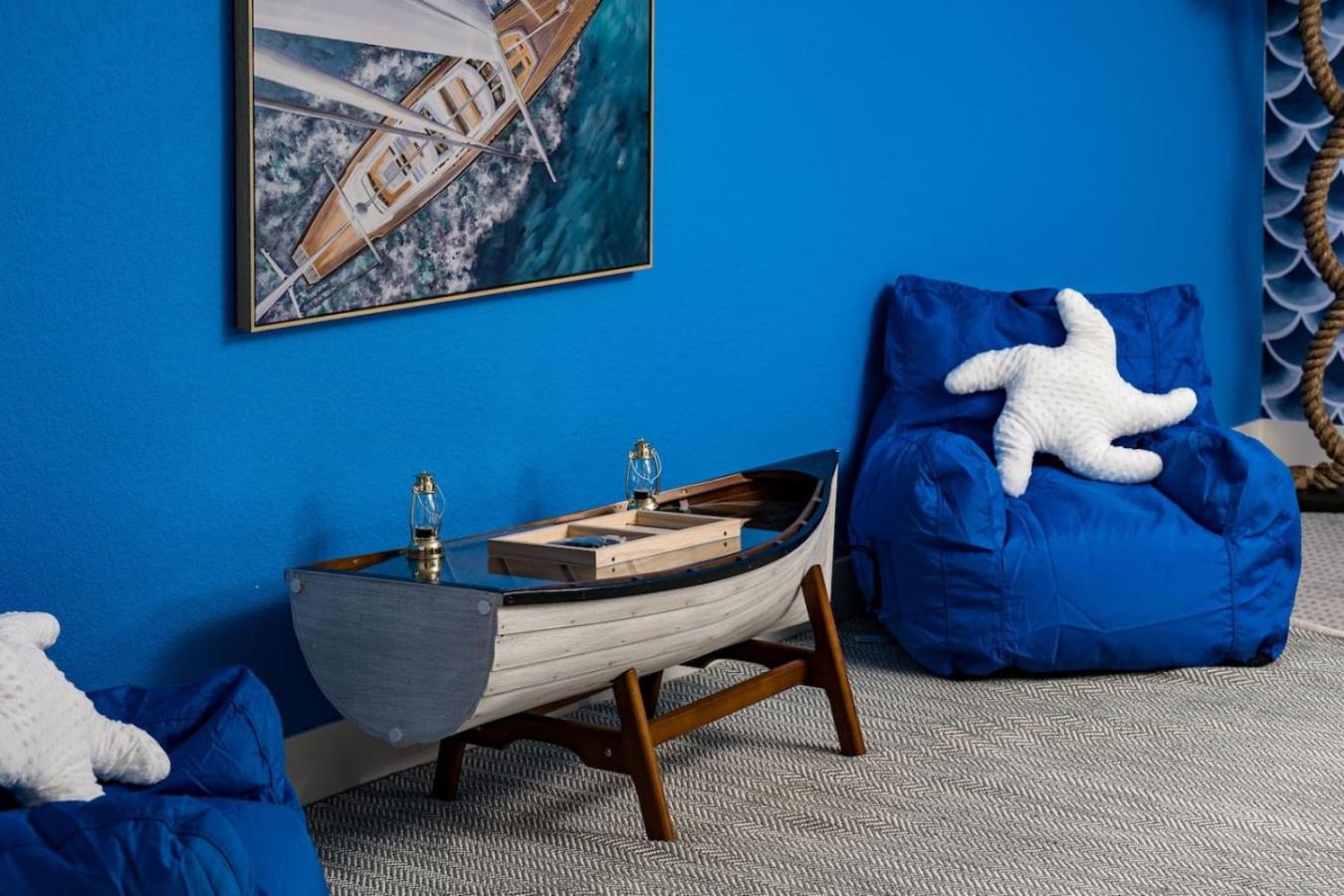 The Santorini Retreat Pool Hot Tub Game Room