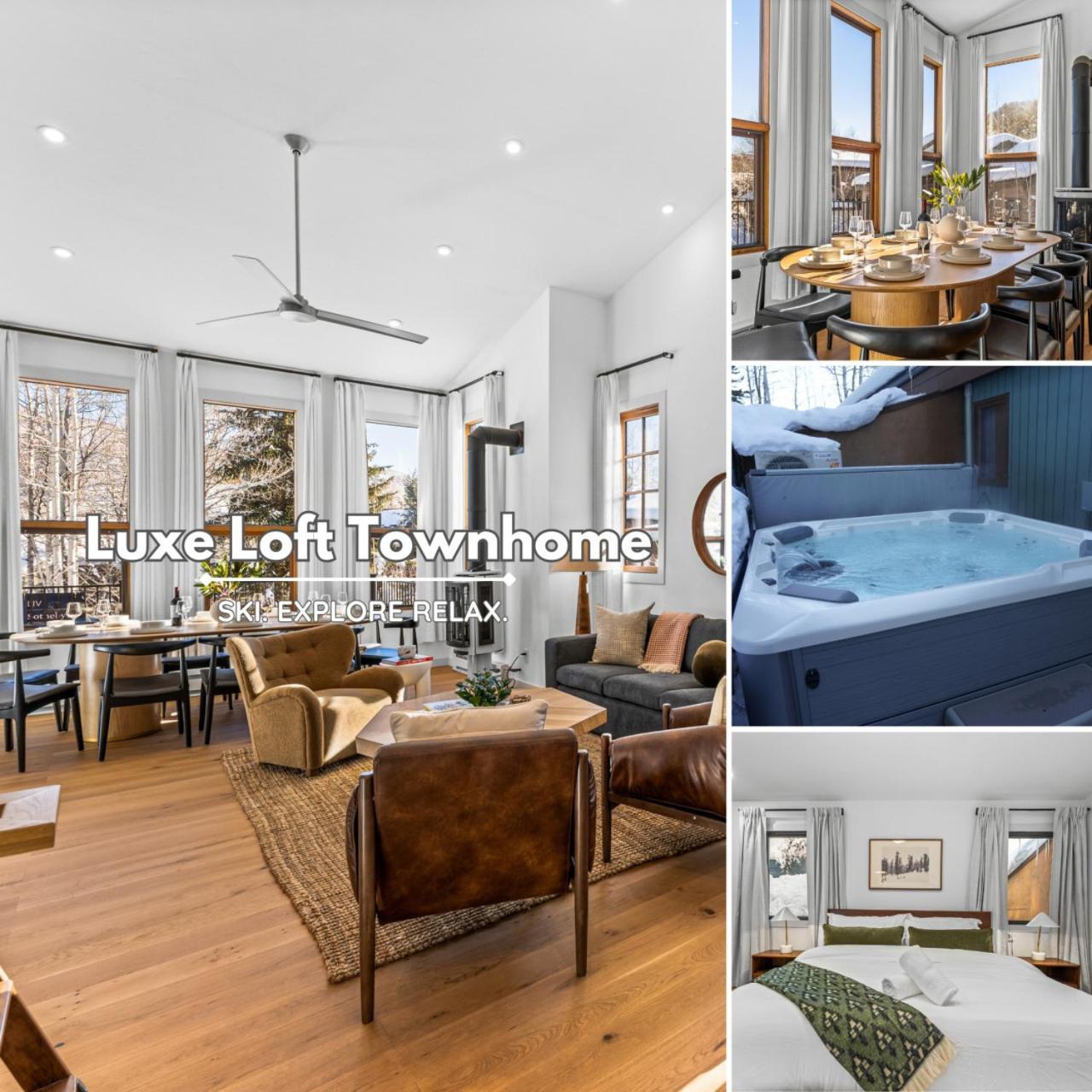 LUXE Loft Townhome HOT TUB