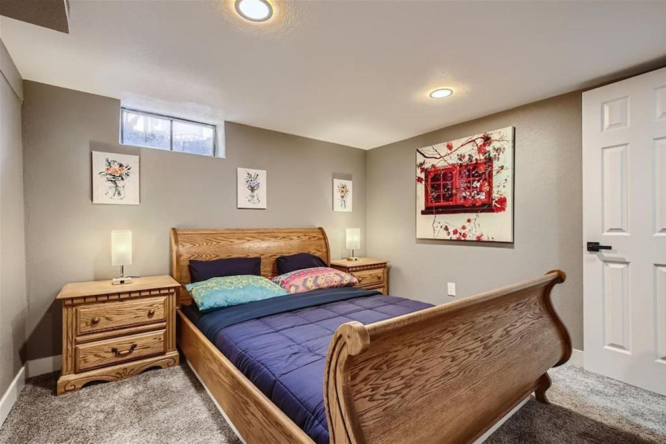 Basement Guest Suite With A Pool Table A Hot Tub And A TV