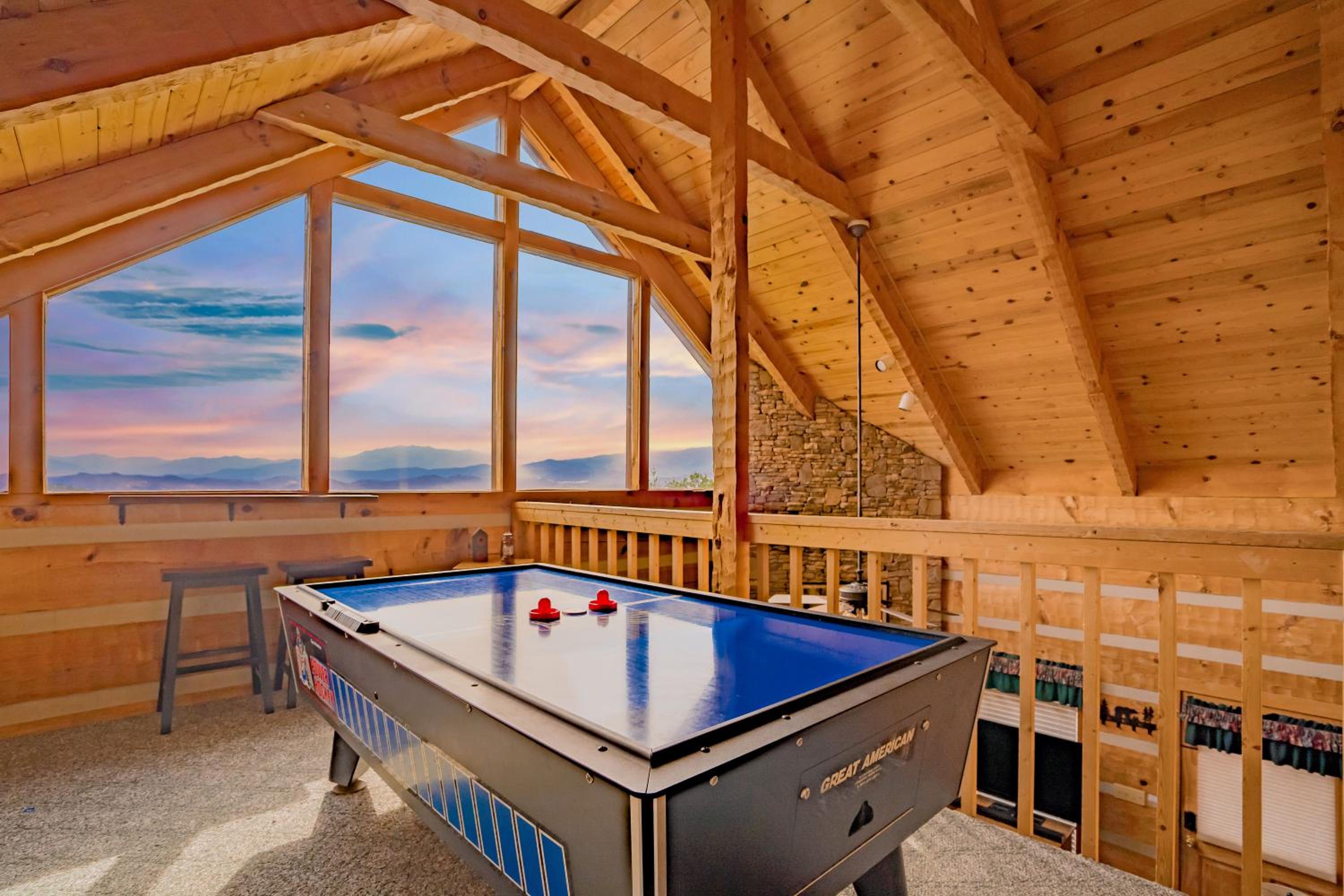 Big Blue Mist w Hot Tub Grill Fireplace GAMES