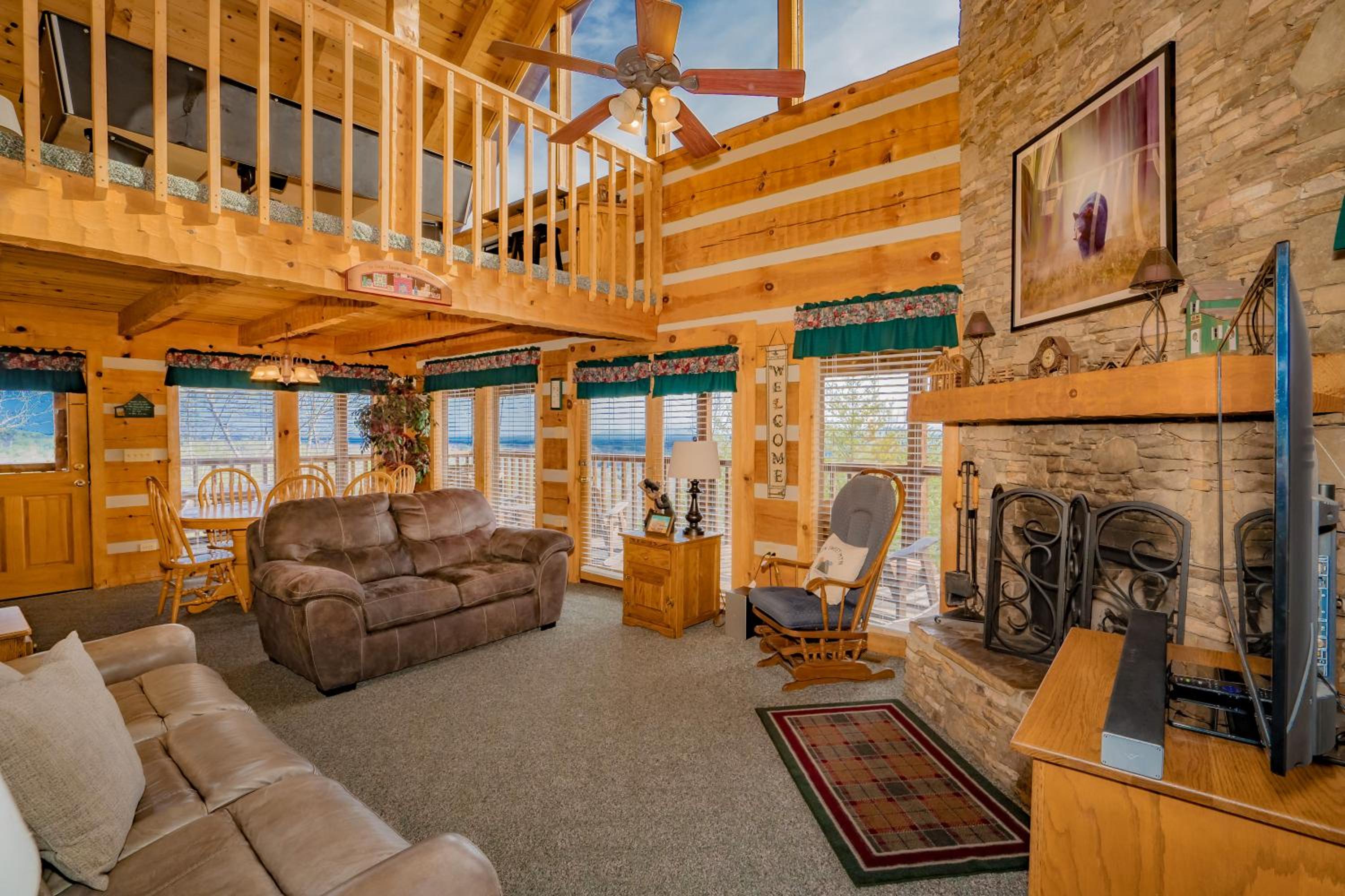 Big Blue Mist w Hot Tub Grill Fireplace GAMES