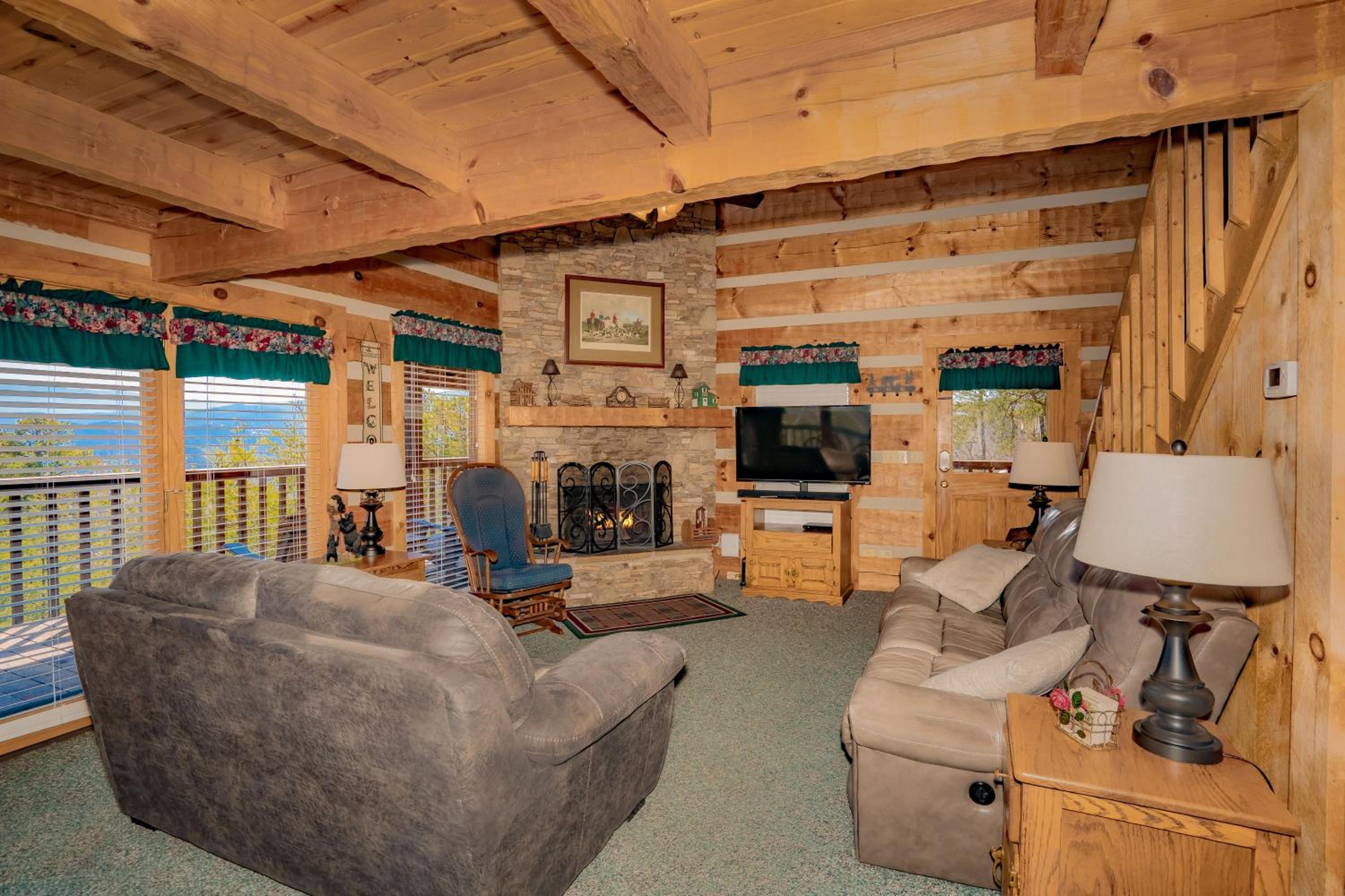 Big Blue Mist w Hot Tub Grill Fireplace GAMES