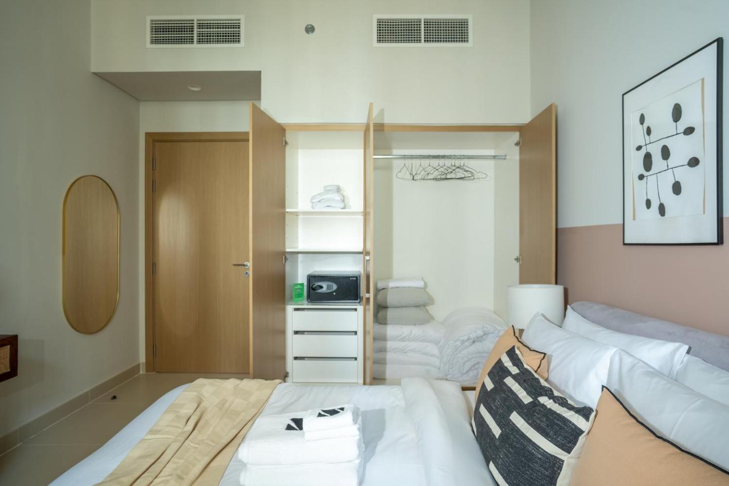 New 1BR in Creek Island with Balcony, Pool & Gym
