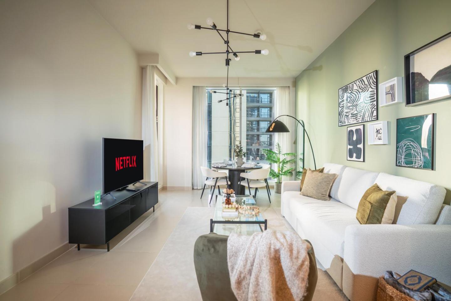New 1BR in Creek Island with Balcony, Pool & Gym