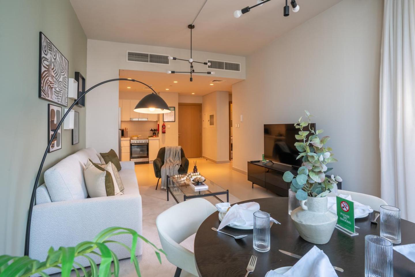New 1BR in Creek Island with Balcony, Pool & Gym