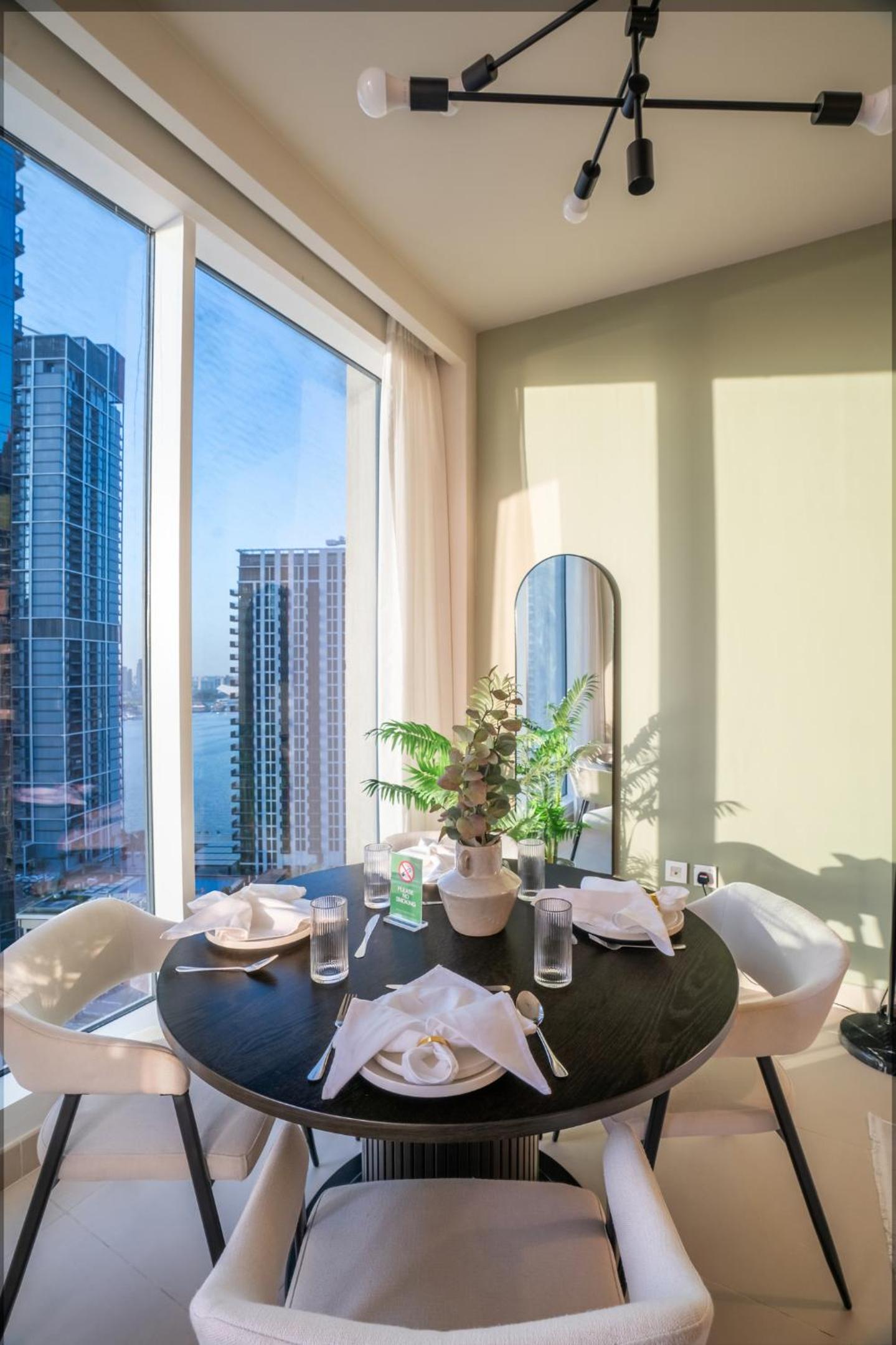 New 1BR in Creek Island with Balcony, Pool & Gym