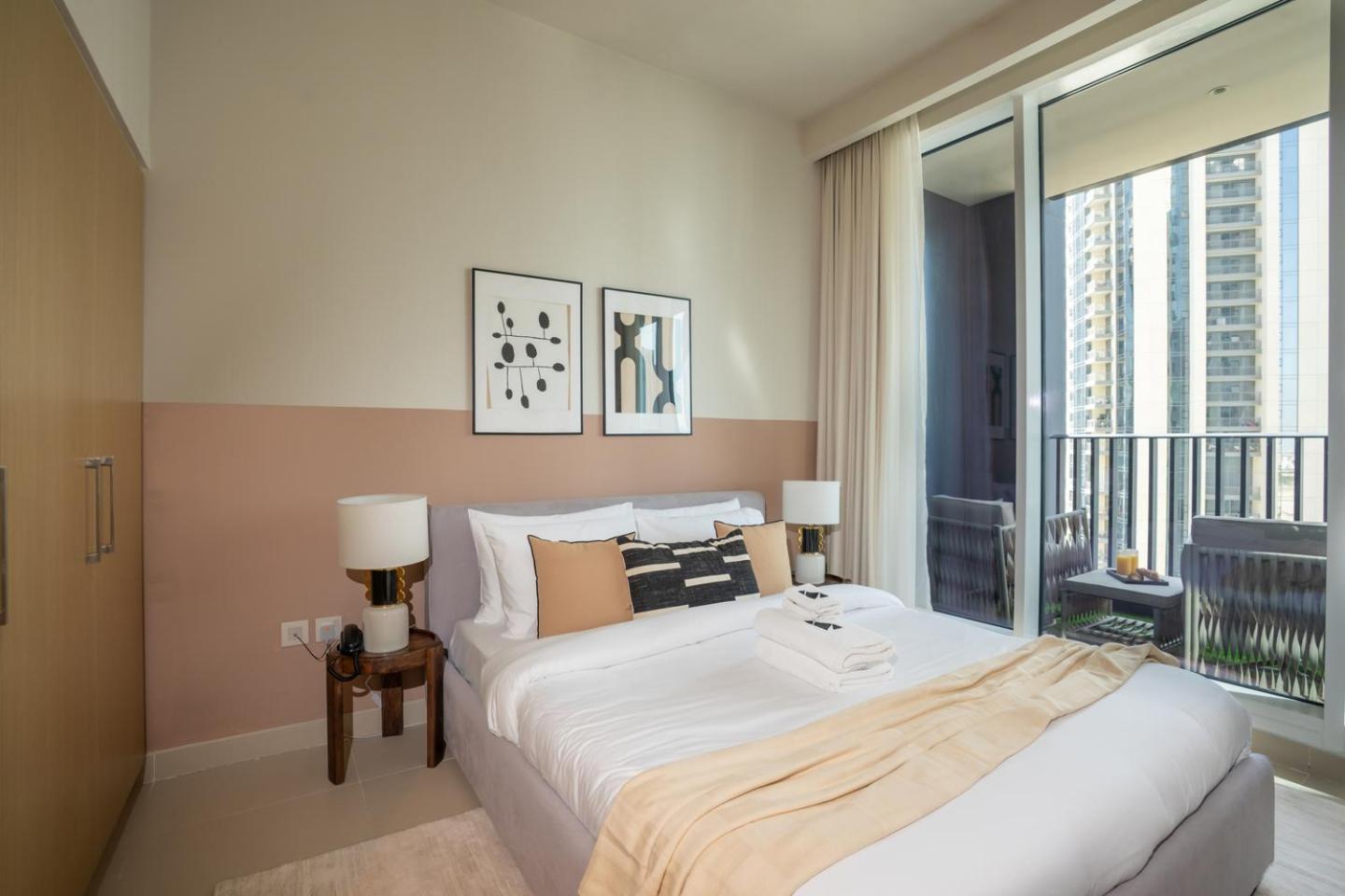 New 1BR in Creek Island with Balcony, Pool & Gym