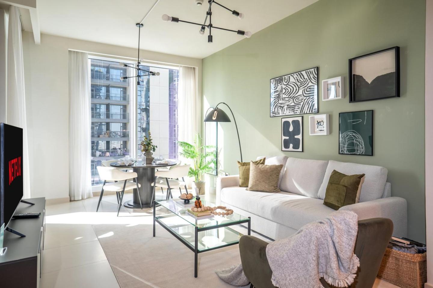 New 1BR in Creek Island with Balcony, Pool & Gym