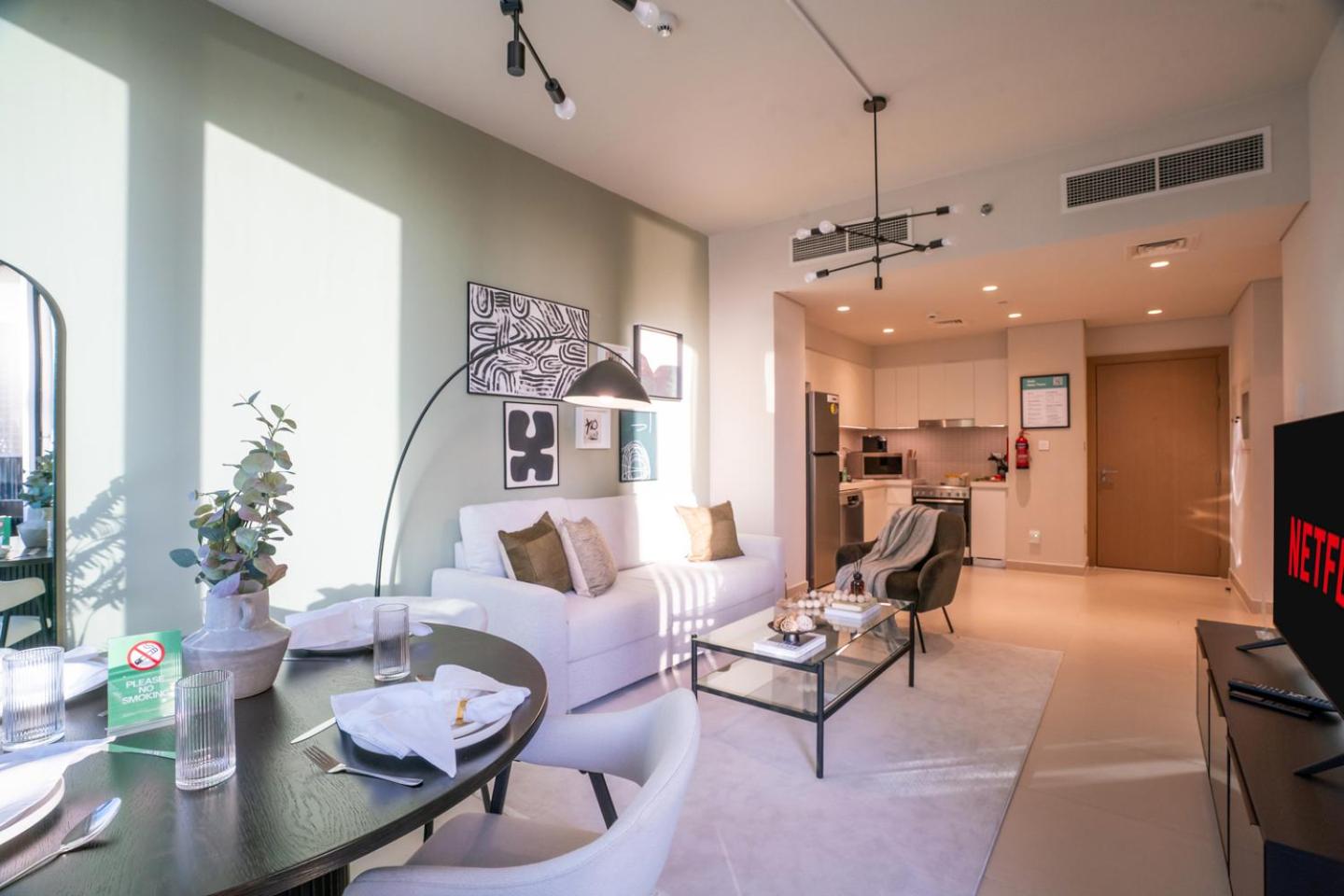 New 1BR in Creek Island with Balcony, Pool & Gym