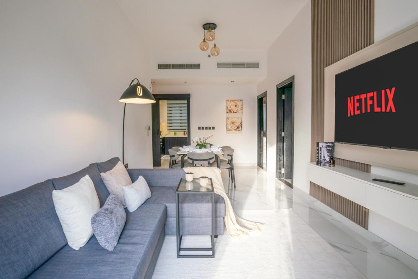 New Family-Friendly 2BR with Gym and Pool and Sauna