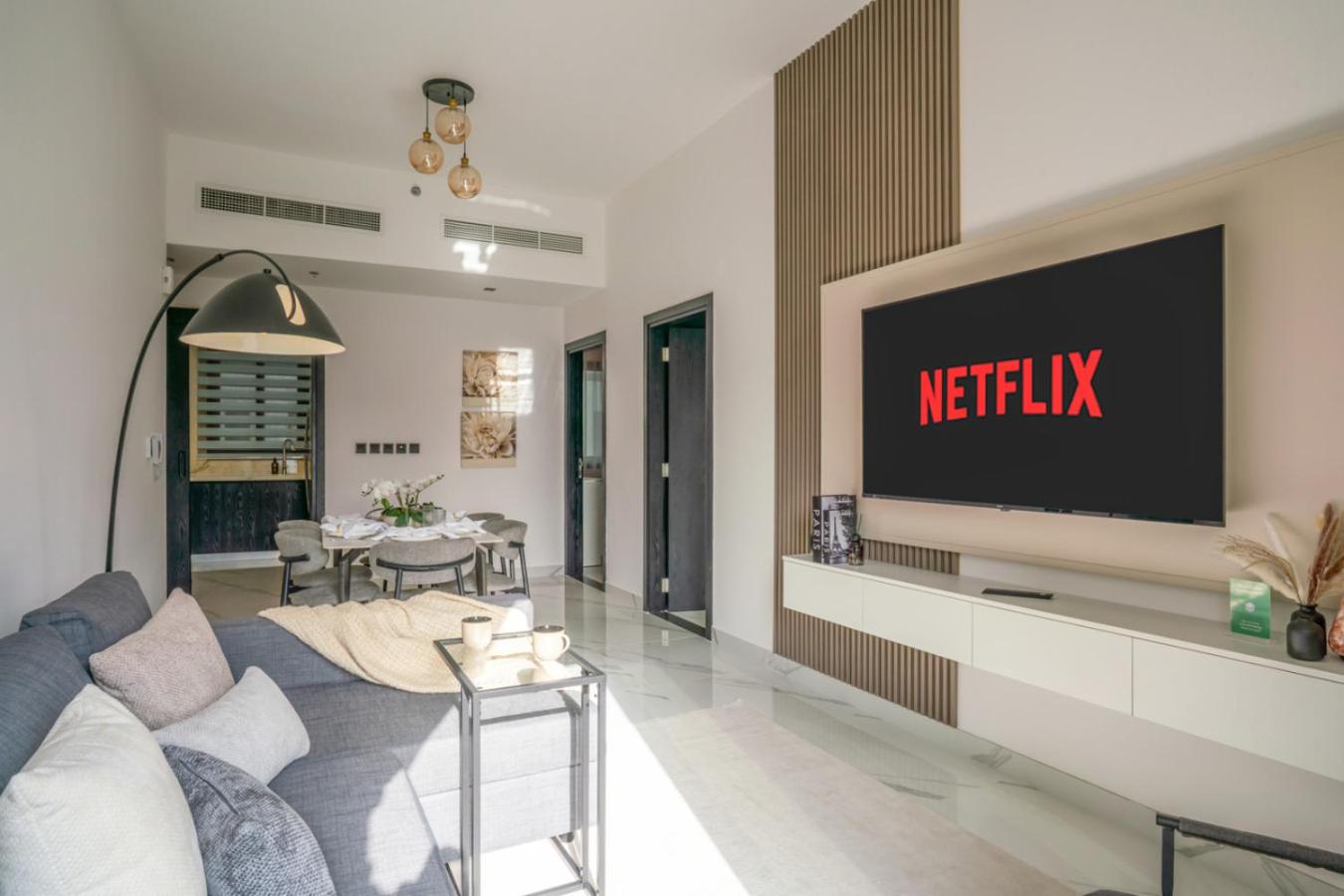 New Family-Friendly 2BR with Gym and Pool and Sauna