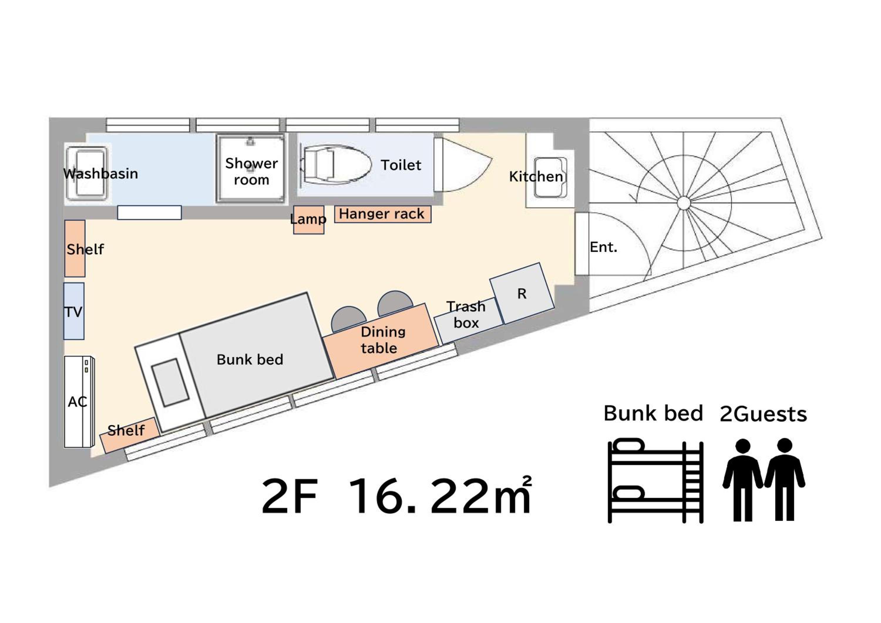 Ikebukuro-Kanamecho Studio Comfortable&Central 2F
