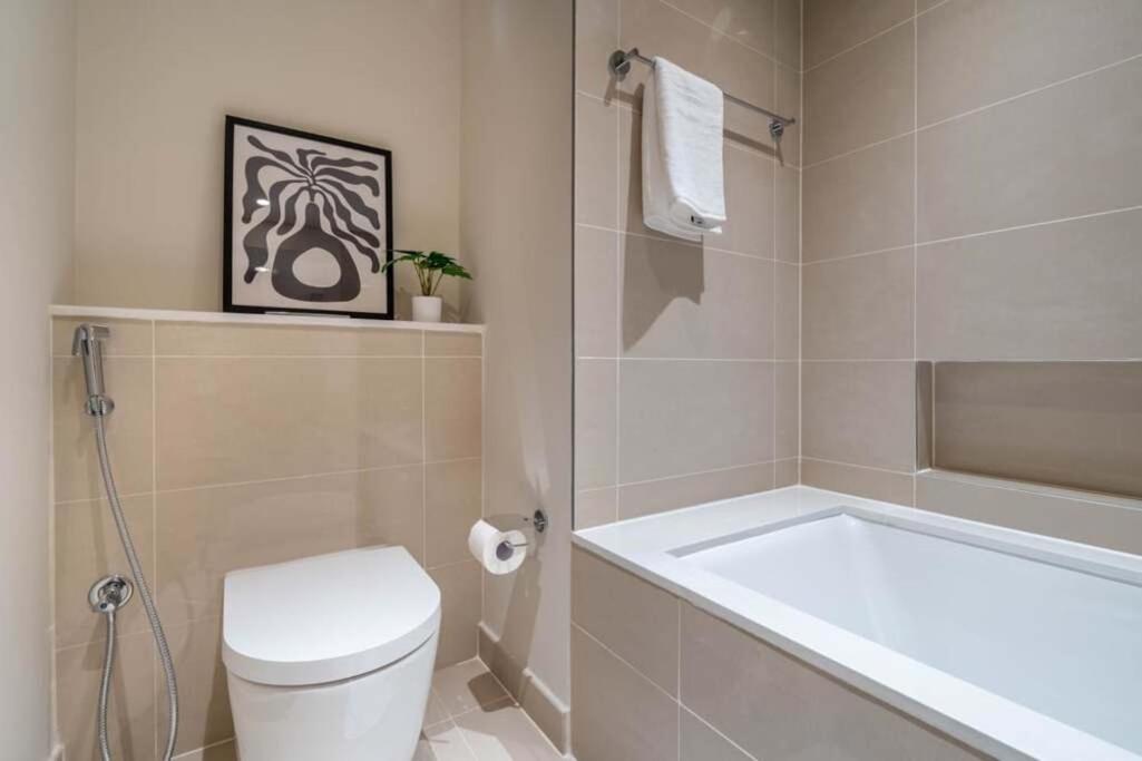 New 1BR in Creek Island with Balcony, Pool & Gym