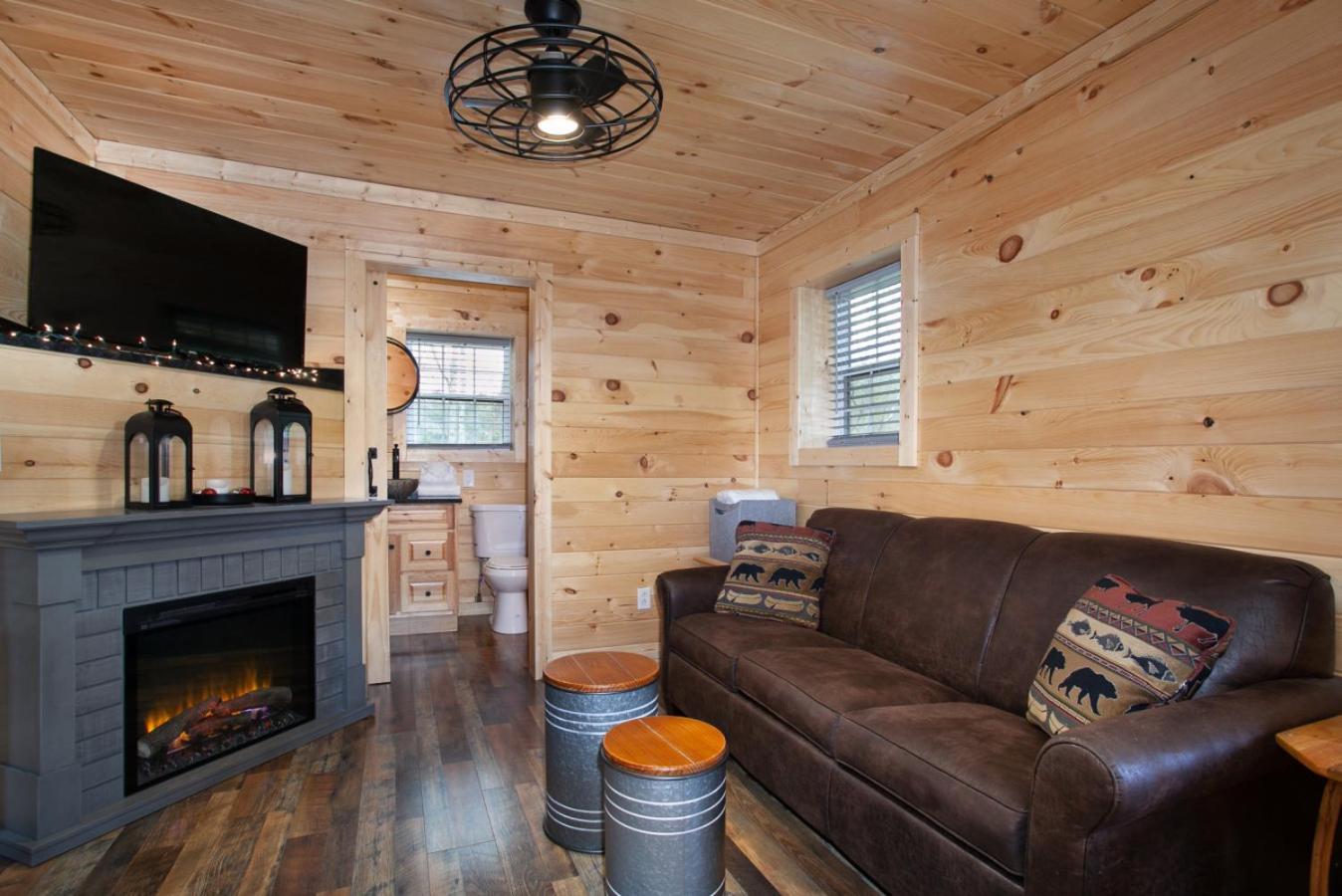 Whiskey Stone Hot Tub Fireplace Grill Arcade