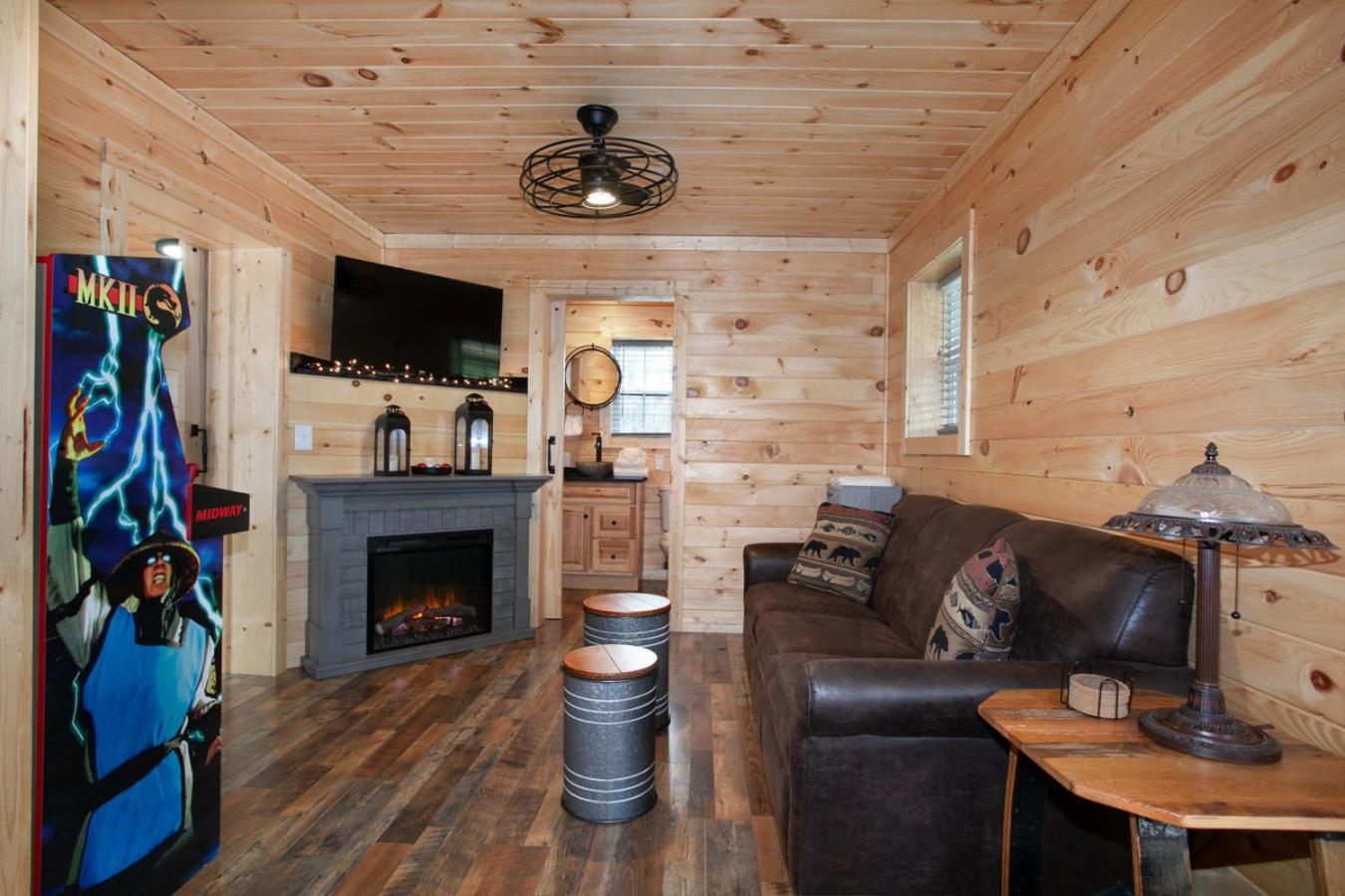 Whiskey Stone Hot Tub Fireplace Grill Arcade