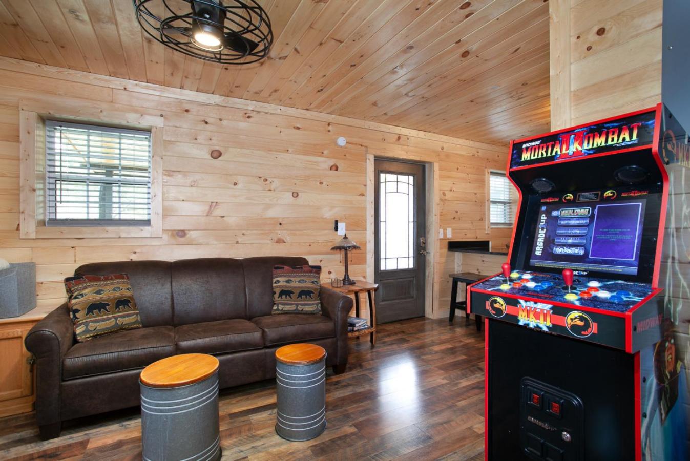 Whiskey Stone Hot Tub Fireplace Grill Arcade