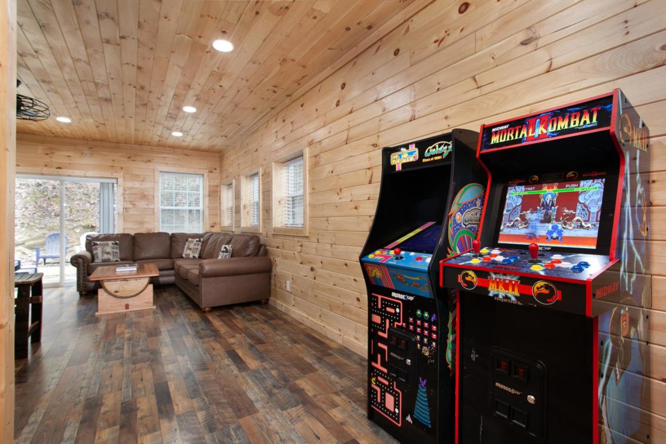 Whiskey Barrel w Hot Tub Arcade Game Fire Pit