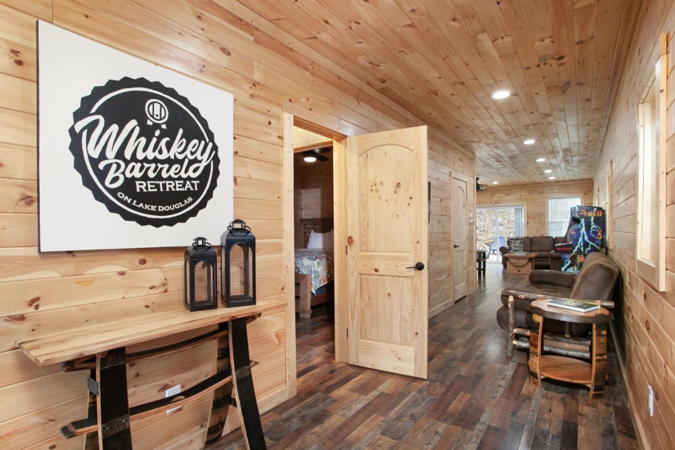 Whiskey Barrel w Hot Tub Arcade Game Fire Pit
