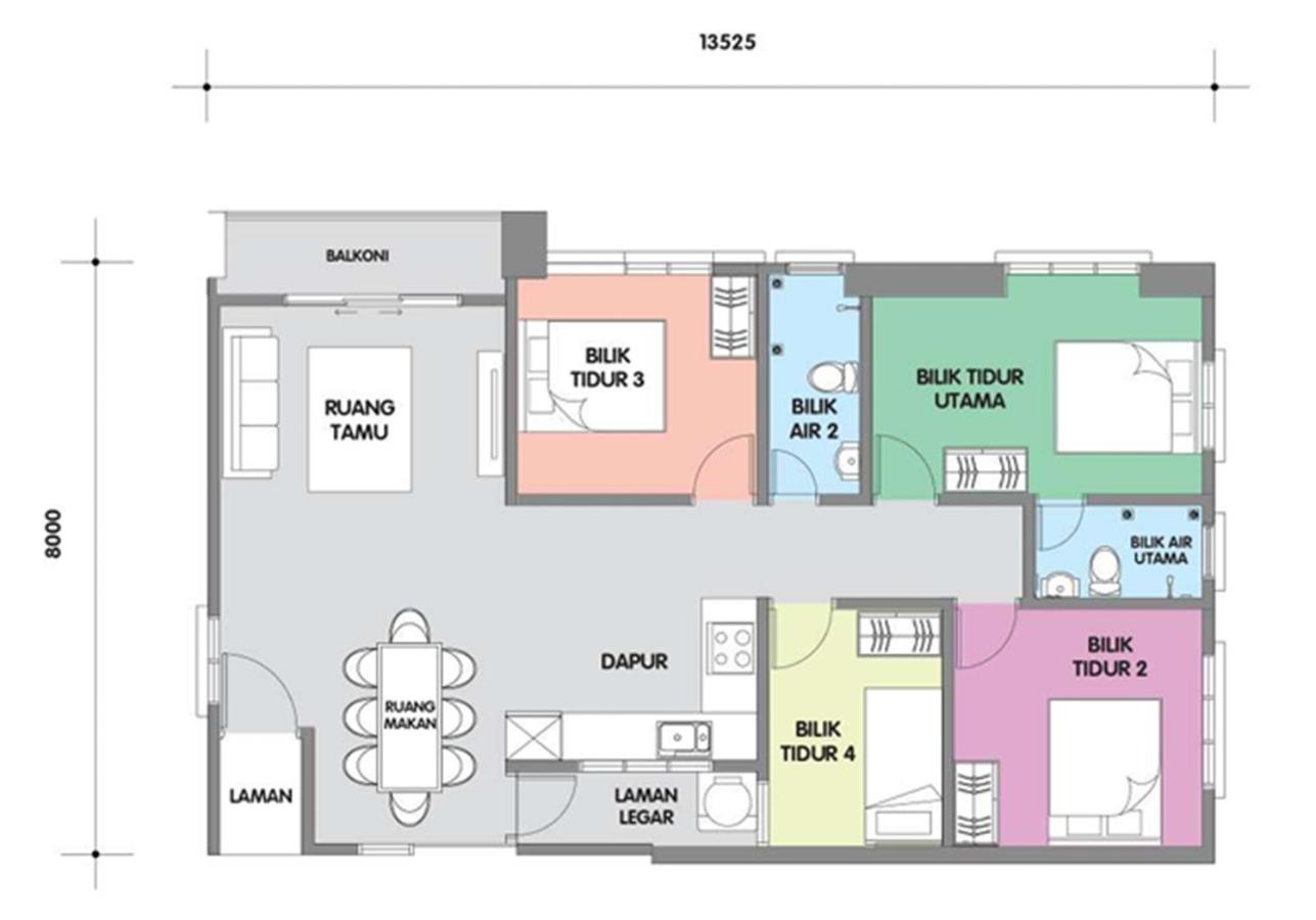 The Paloh Town Suites 4R2B with 2 carpark by IWH Suites
