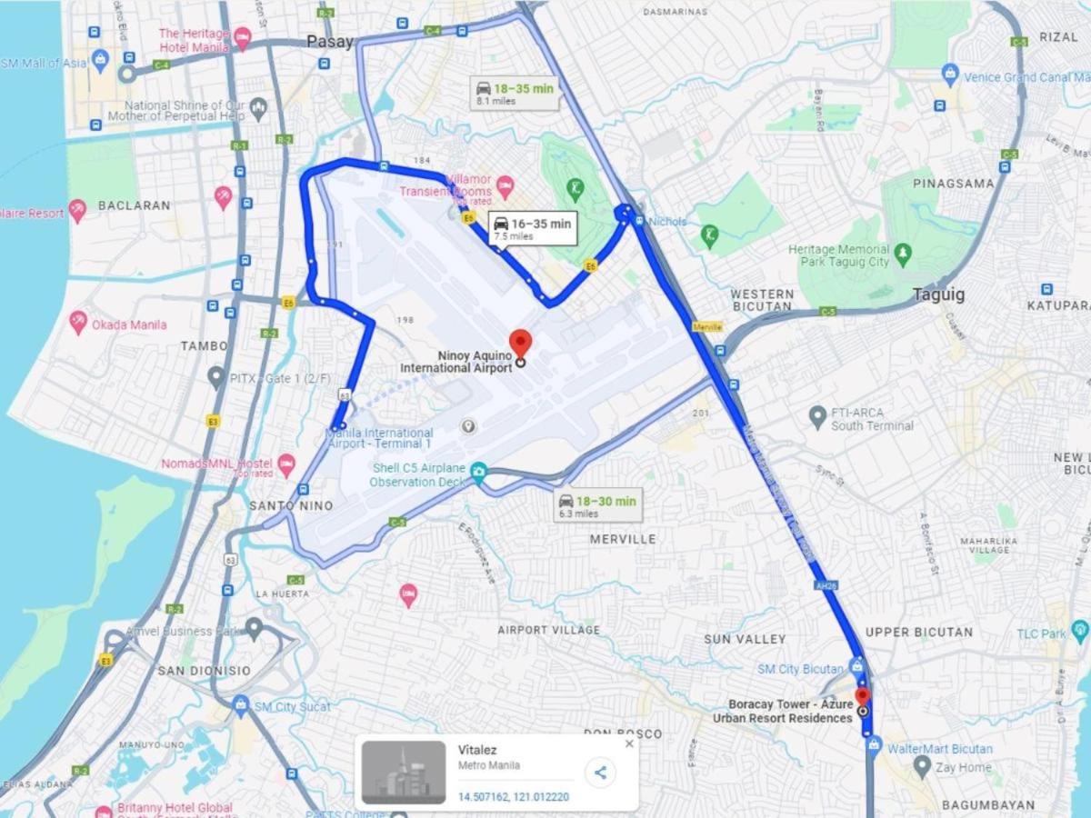 Luxury 1Bedroom Condo Unit Near Manila Airport - Azure Resort Residences