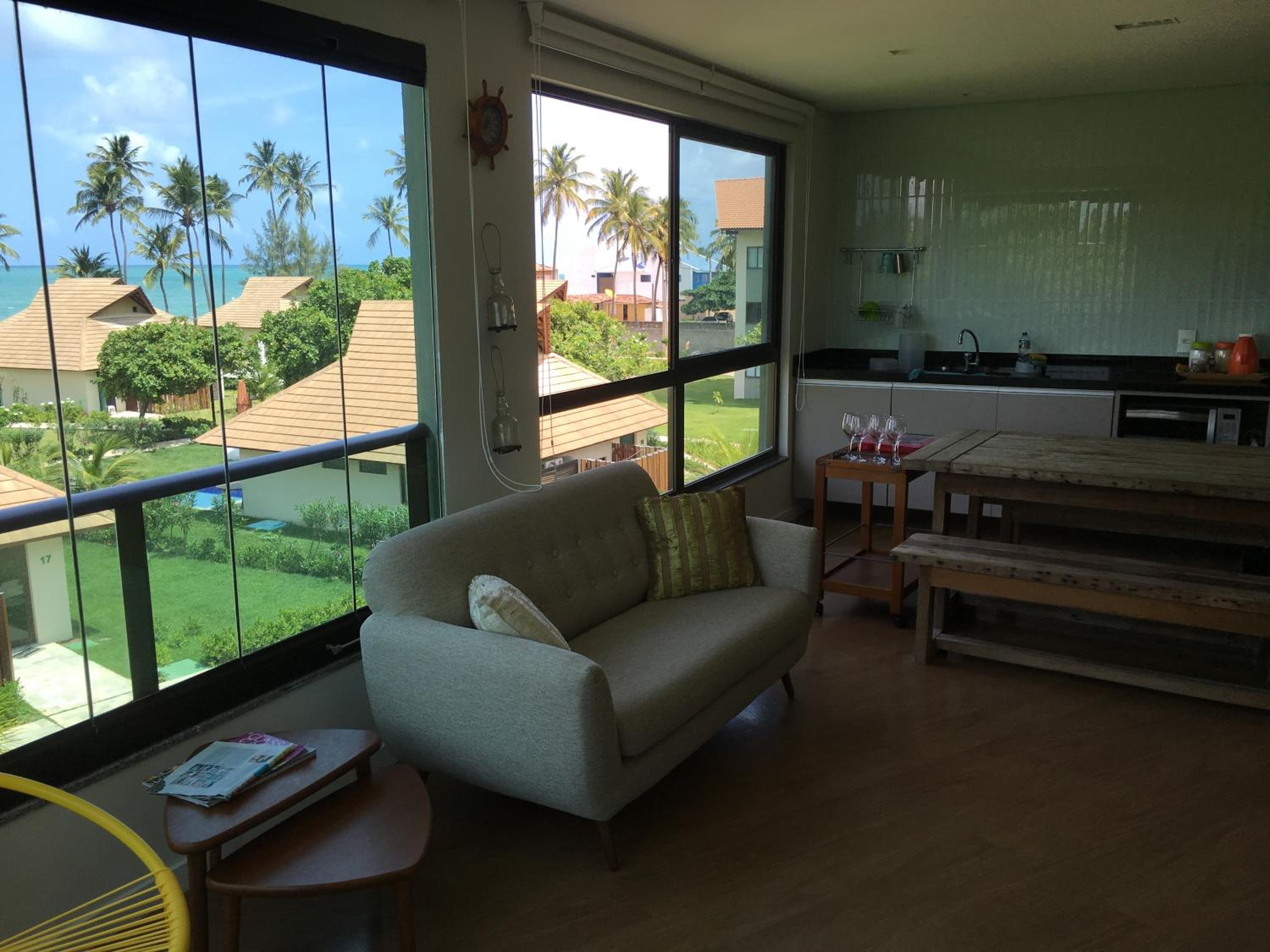 Praia dos Carneiros, Flat com Vista Mar, 2 quartos, em Resort de Luxo