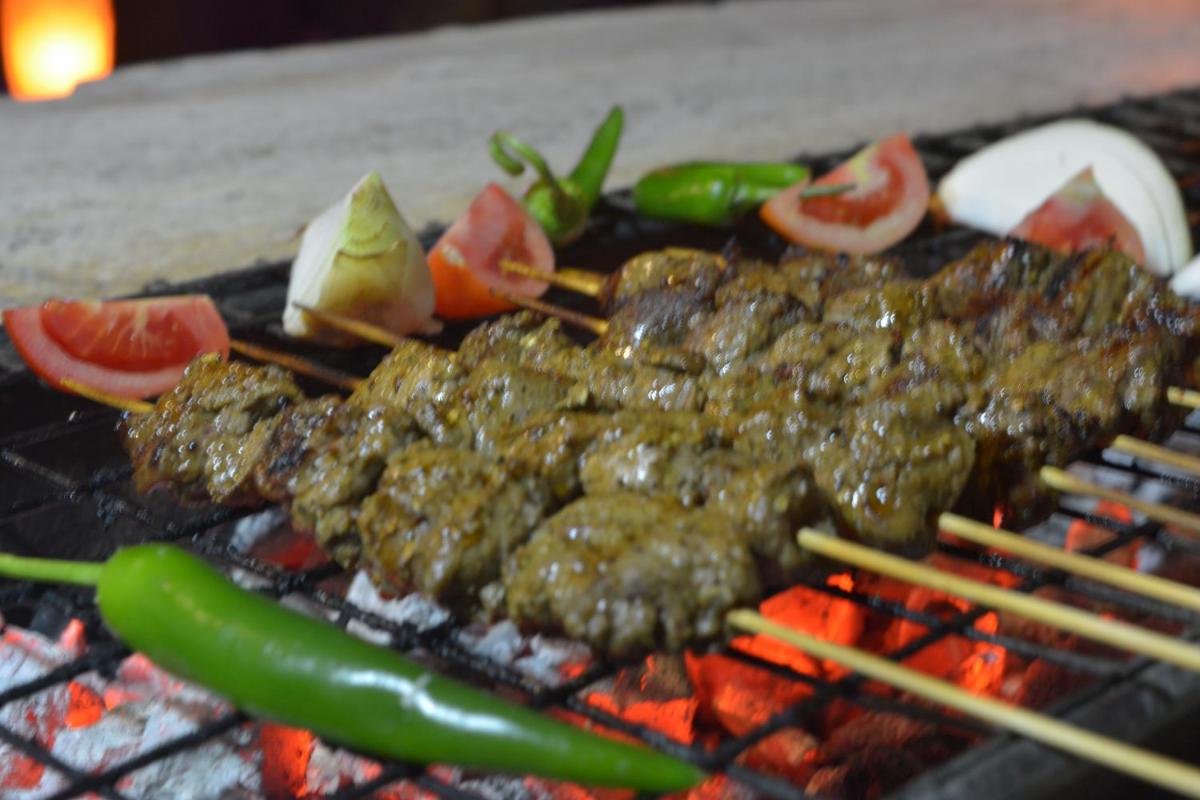 outdoor BBQ area