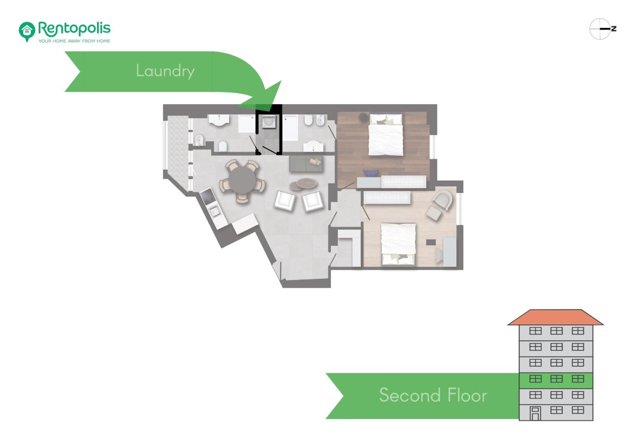 Spacious 2BDR with balcony Arco-Sempione Area, by Rentopolis