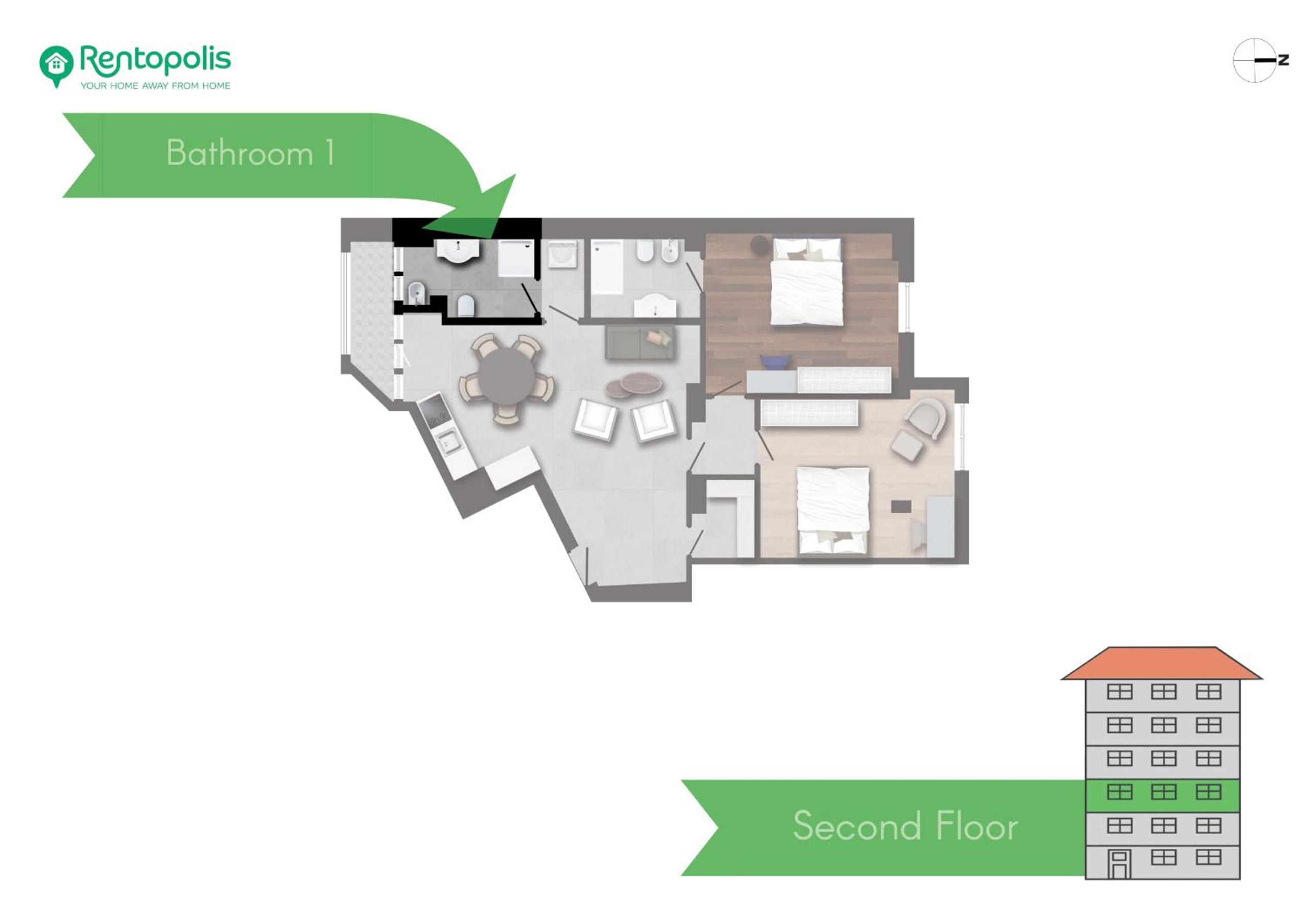 Spacious 2BDR with balcony Arco-Sempione Area, by Rentopolis