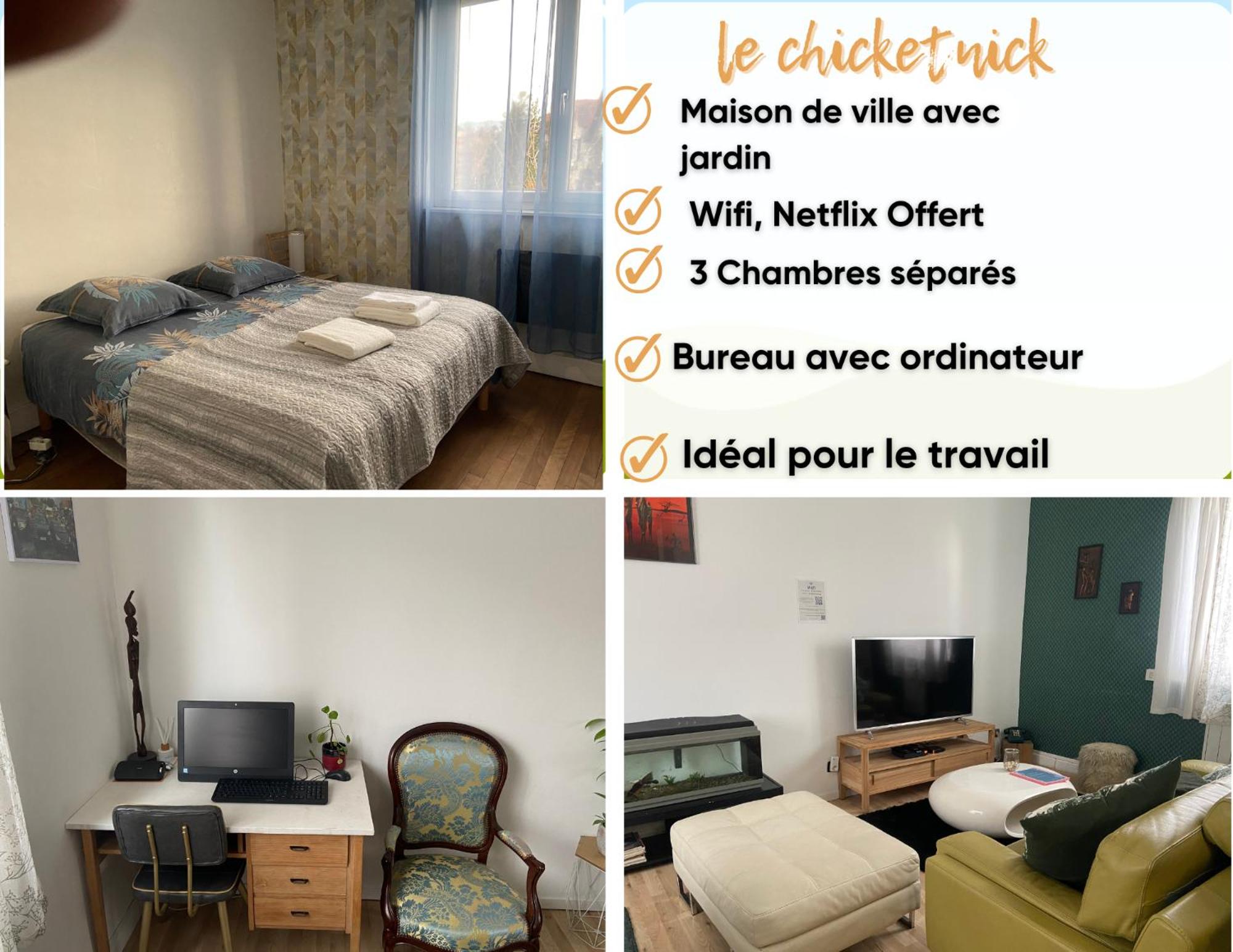 ChicEthnik! Maison de ville, 3 chambres, 6 places.