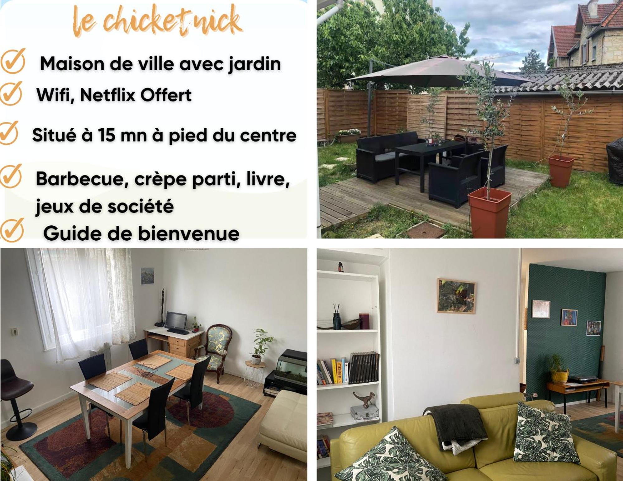 ChicEthnik! Maison de ville, 3 chambres, 6 places.