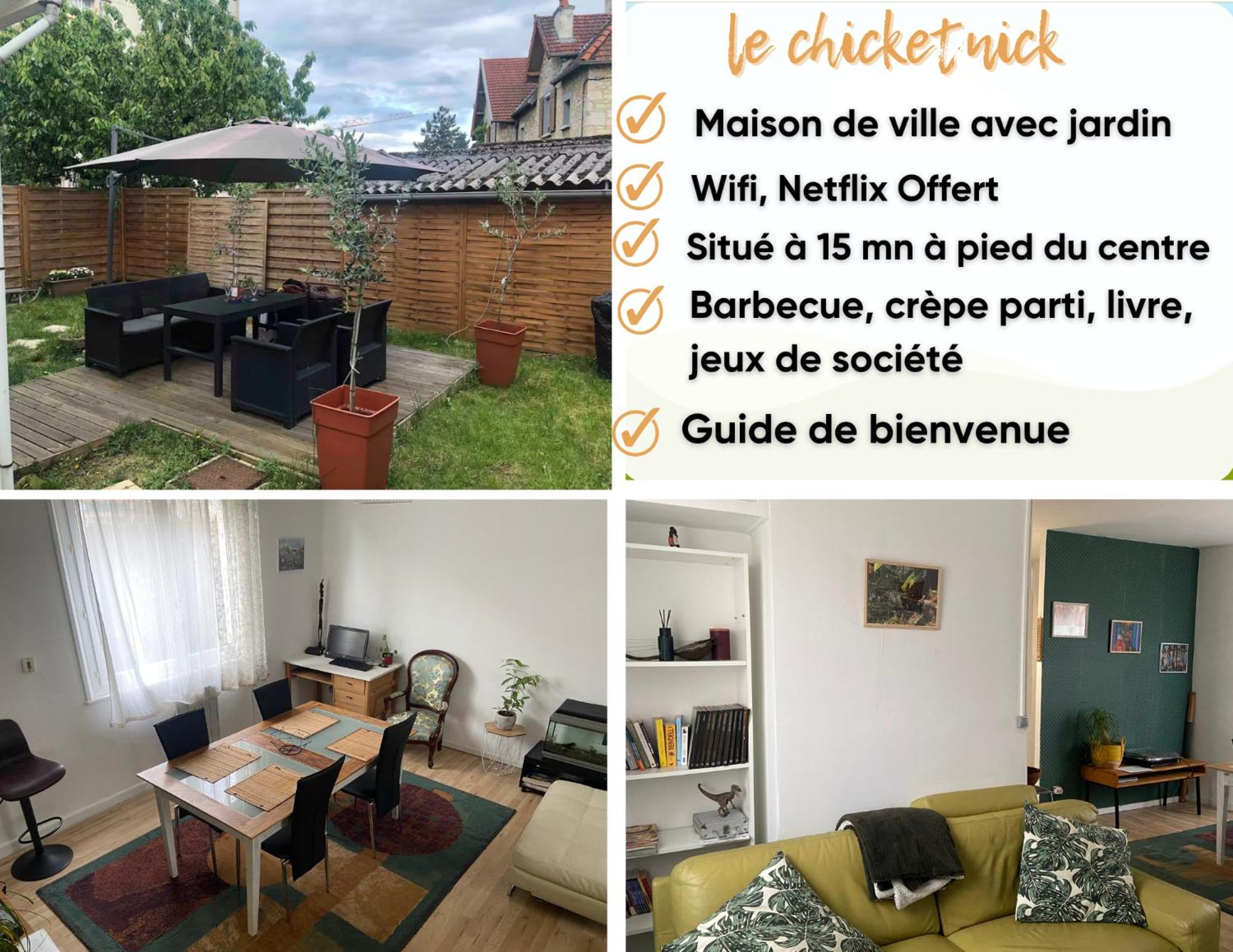 ChicEthnik! Maison de ville, 3 chambres, 6 places.