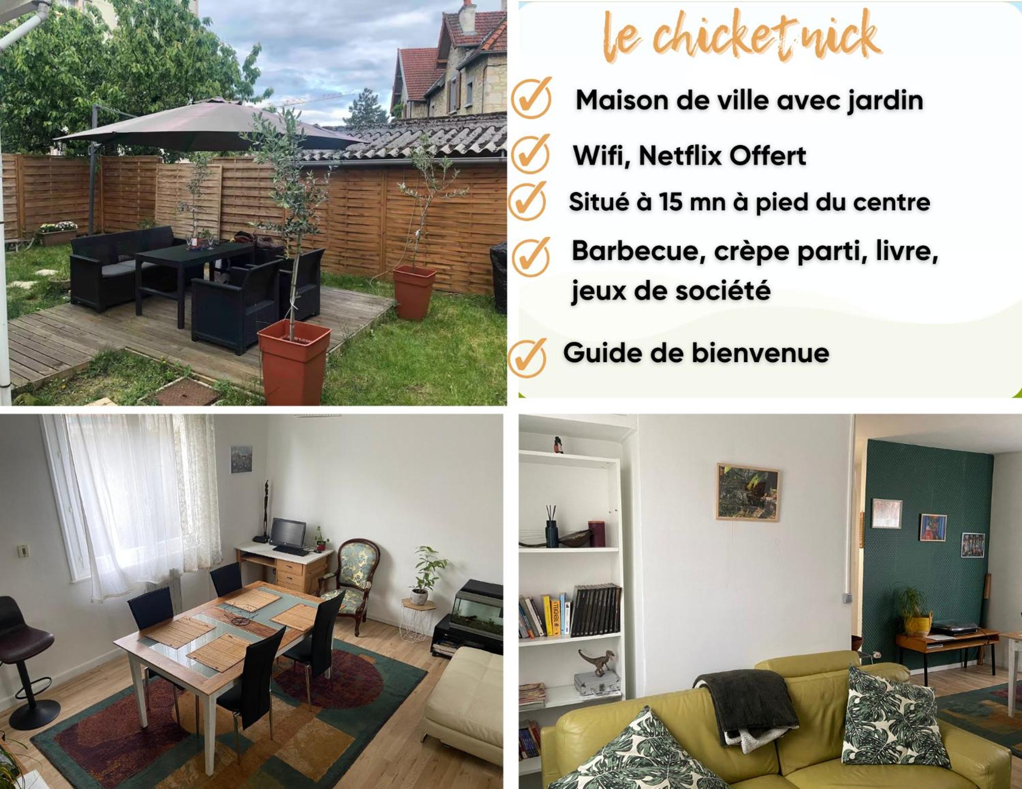 ChicEthnik! Maison de ville, 3 chambres, 6 places.
