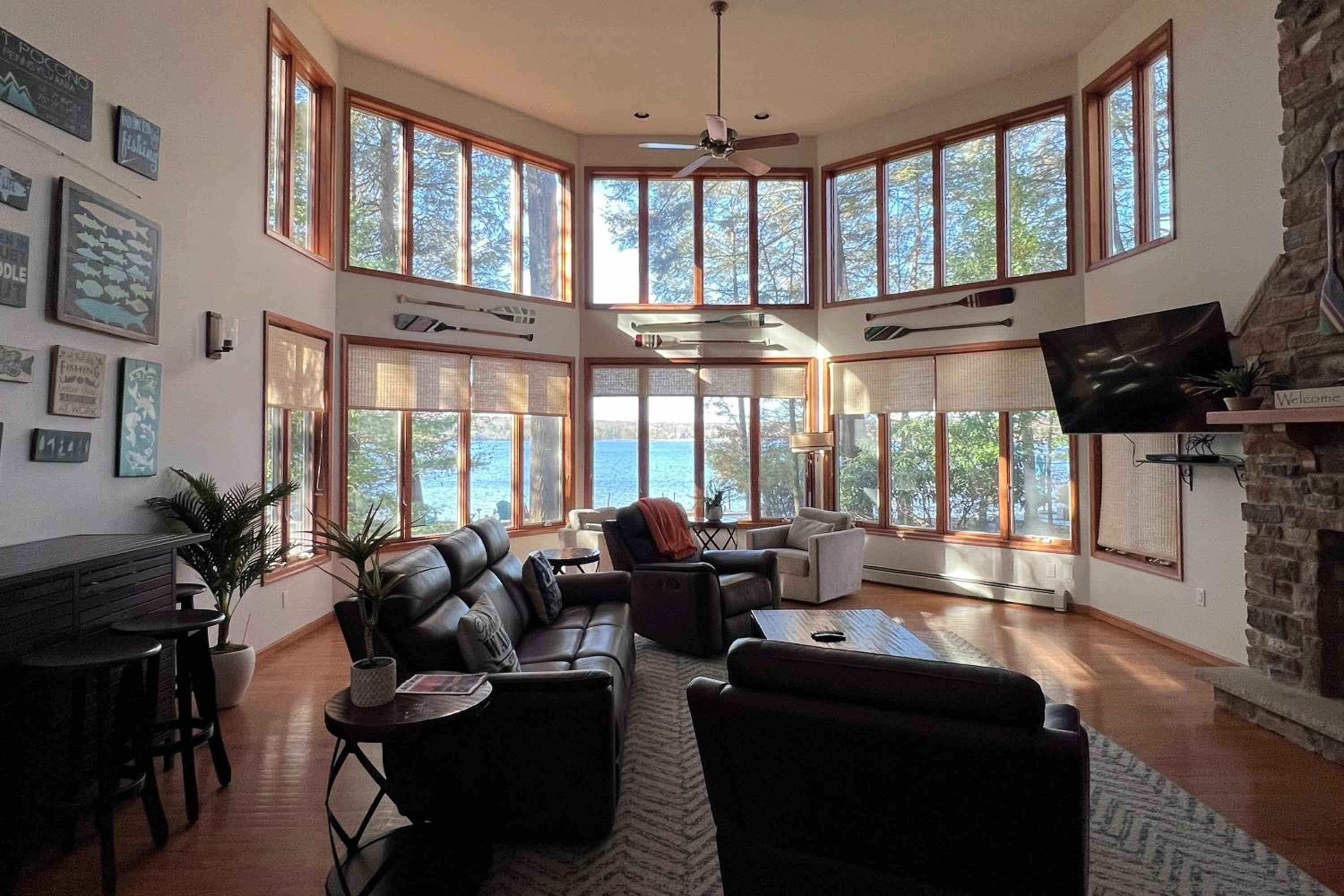 Beach and Dock! Group-Friendly Albrightsville Gem
