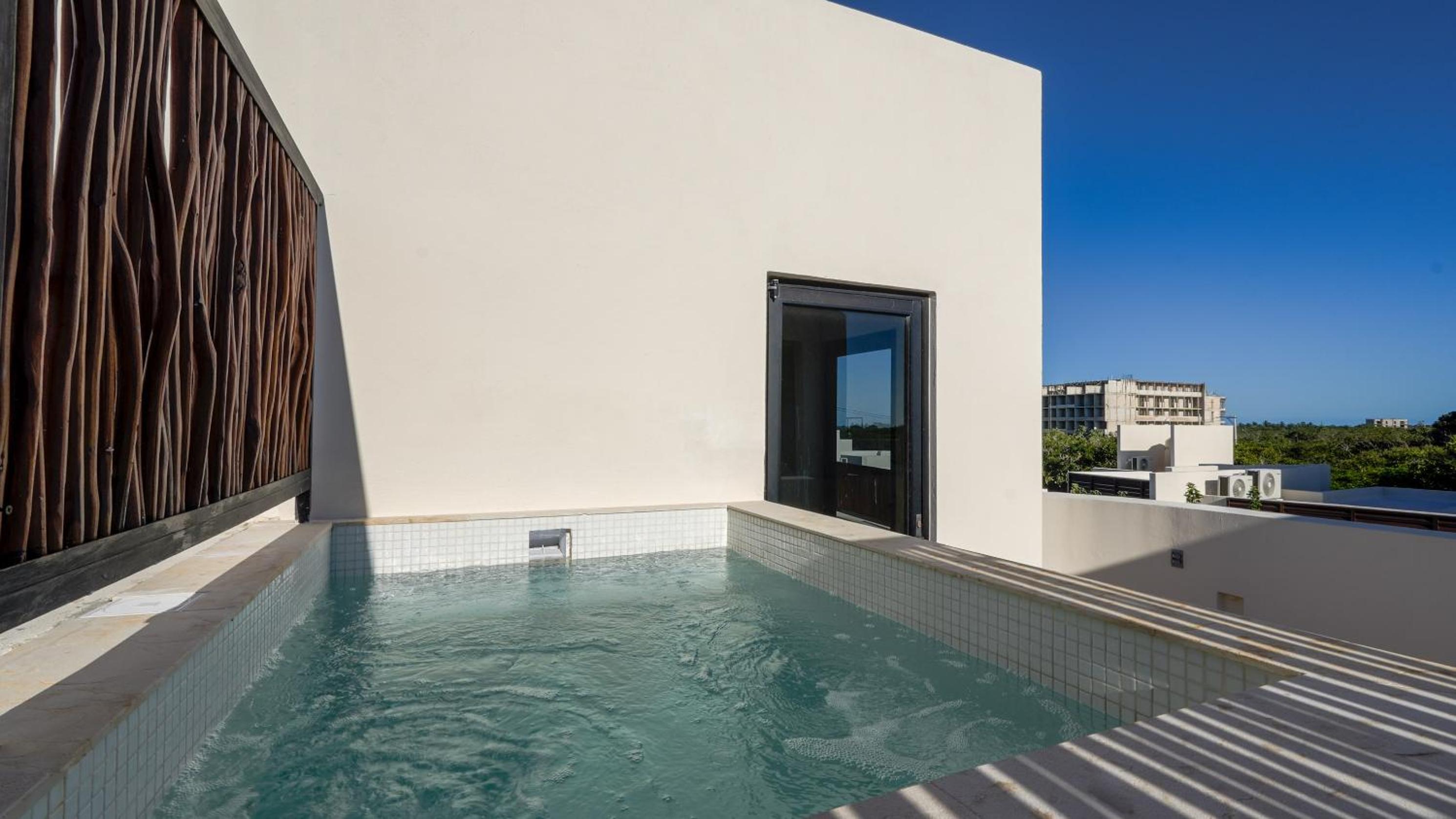 Divine House with private roof and pool only 1km from the Beach