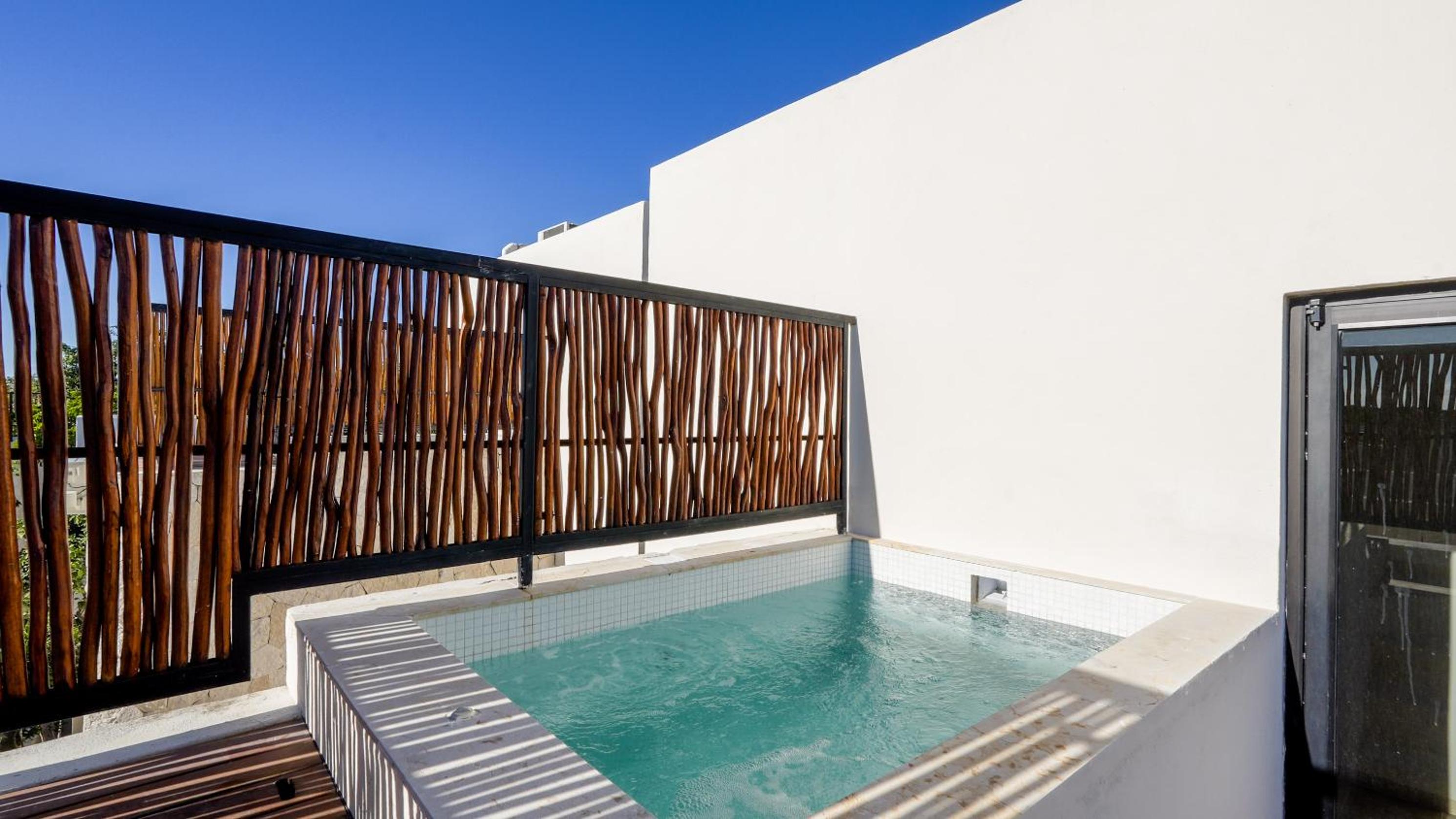Divine House with private roof and pool only 1km from the Beach