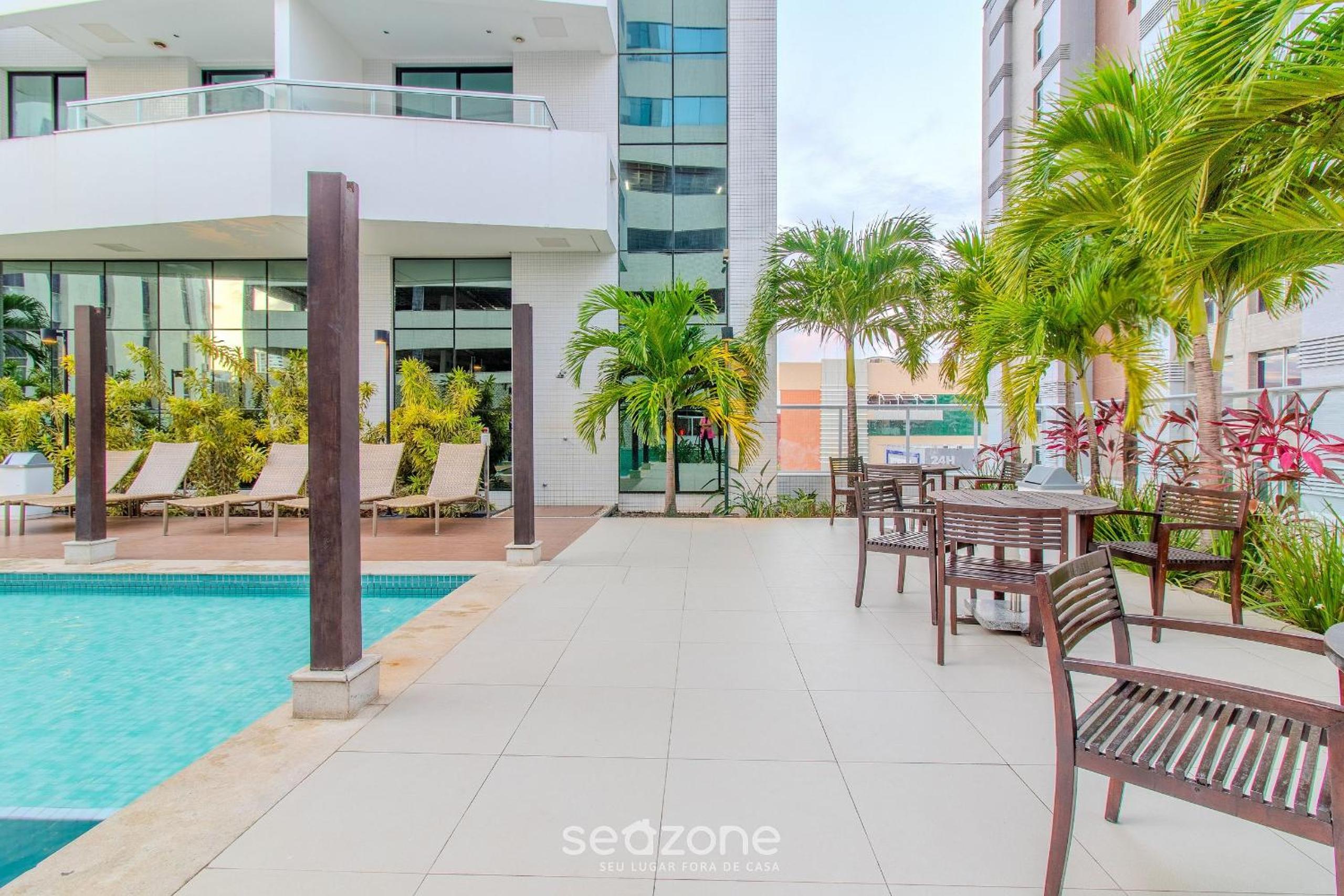 Accommodation with pool, sauna, and gym in the heart of Salvador - AAP