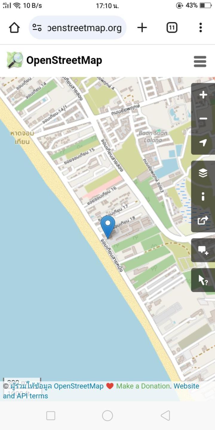 Seaview 3rd floor วิวทะเล 1Bedroom 1Bathroom 33Sqm