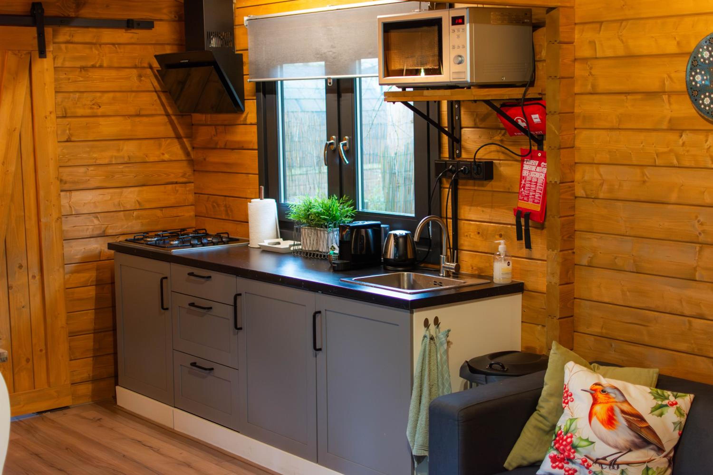 Charmant, gezellig en knus 5p chalet op Veluwe naast Sauna Drome