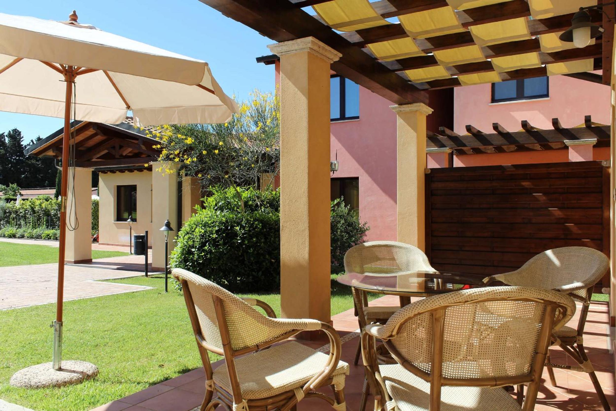 outdoor BBQ area