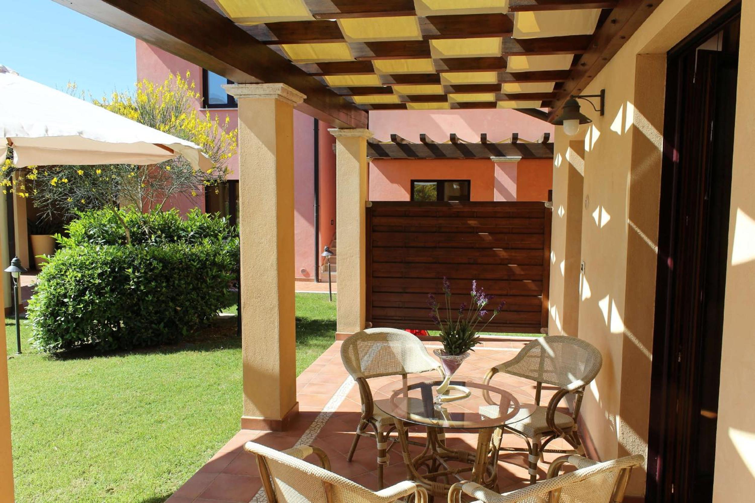 outdoor BBQ area