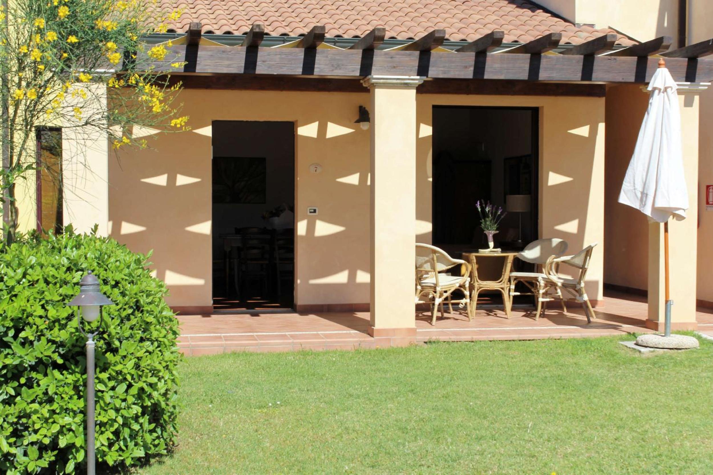 outdoor BBQ area