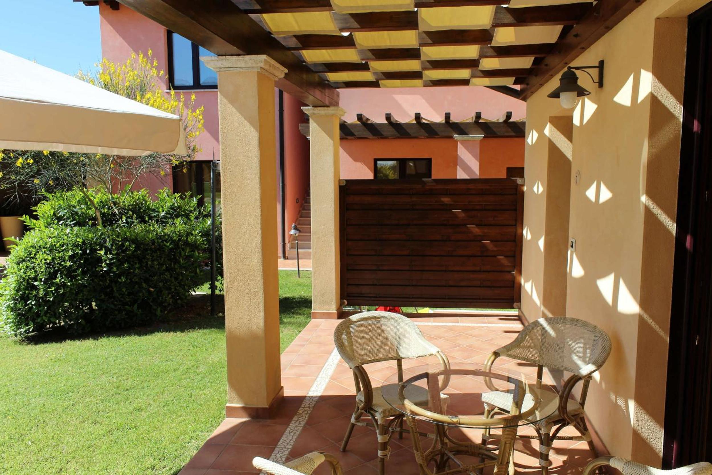 outdoor BBQ area