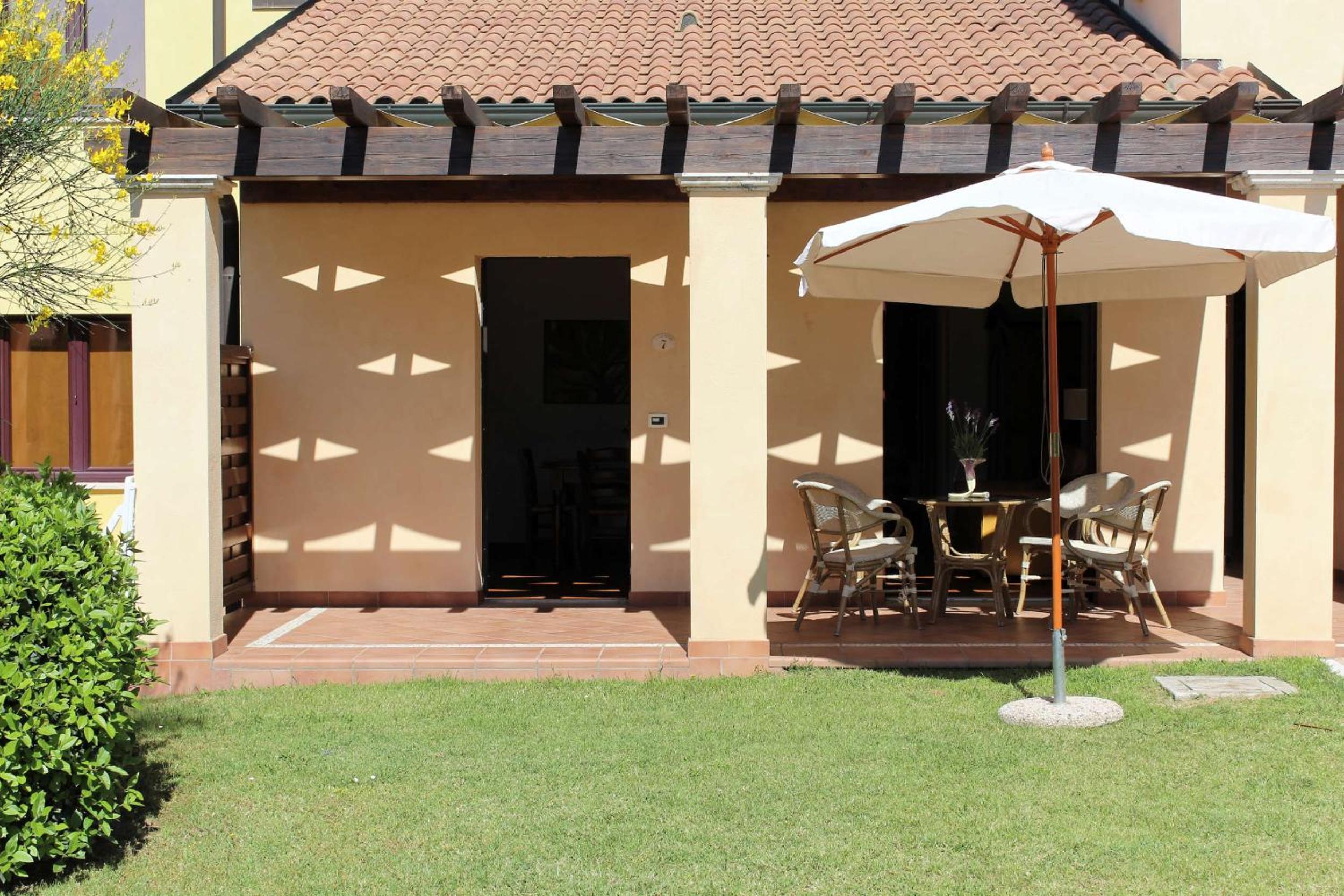 outdoor BBQ area
